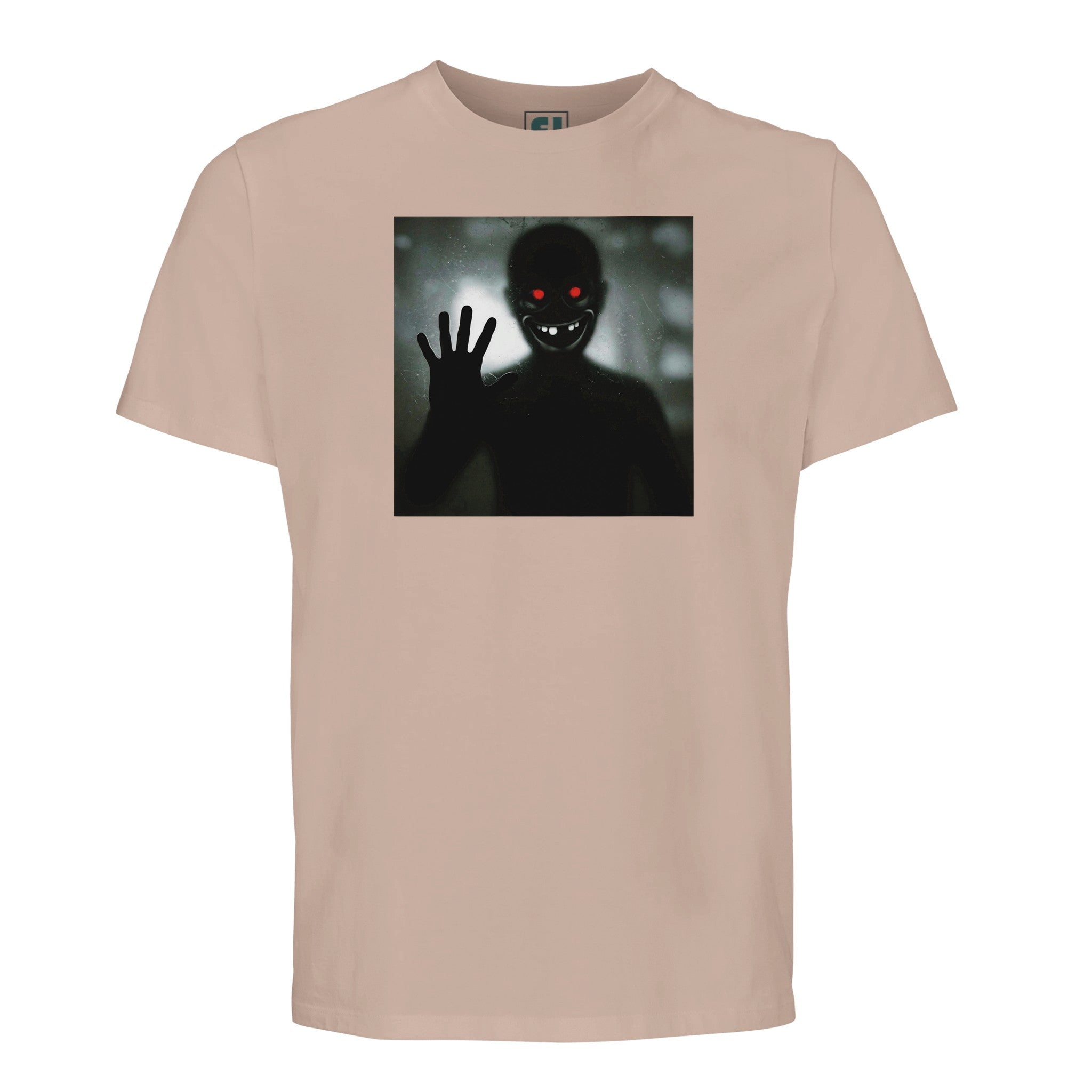 Haunting Grin Terrifying Red-Eyed Figure/Sustainable-Organic-Cotton-Apparel