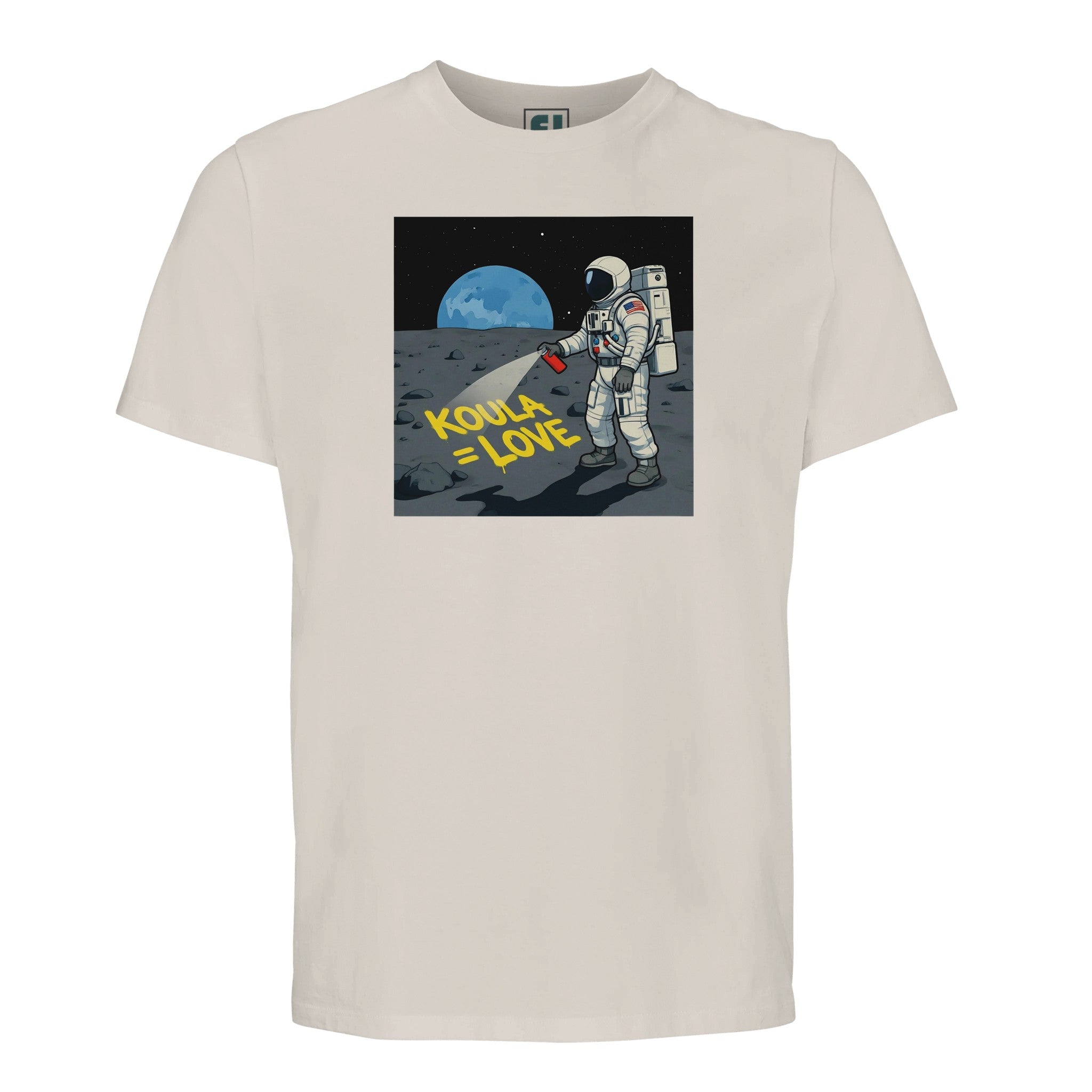 Space Graffiti Astronaut Tee/Sustainable-Organic-Cotton-Apparel