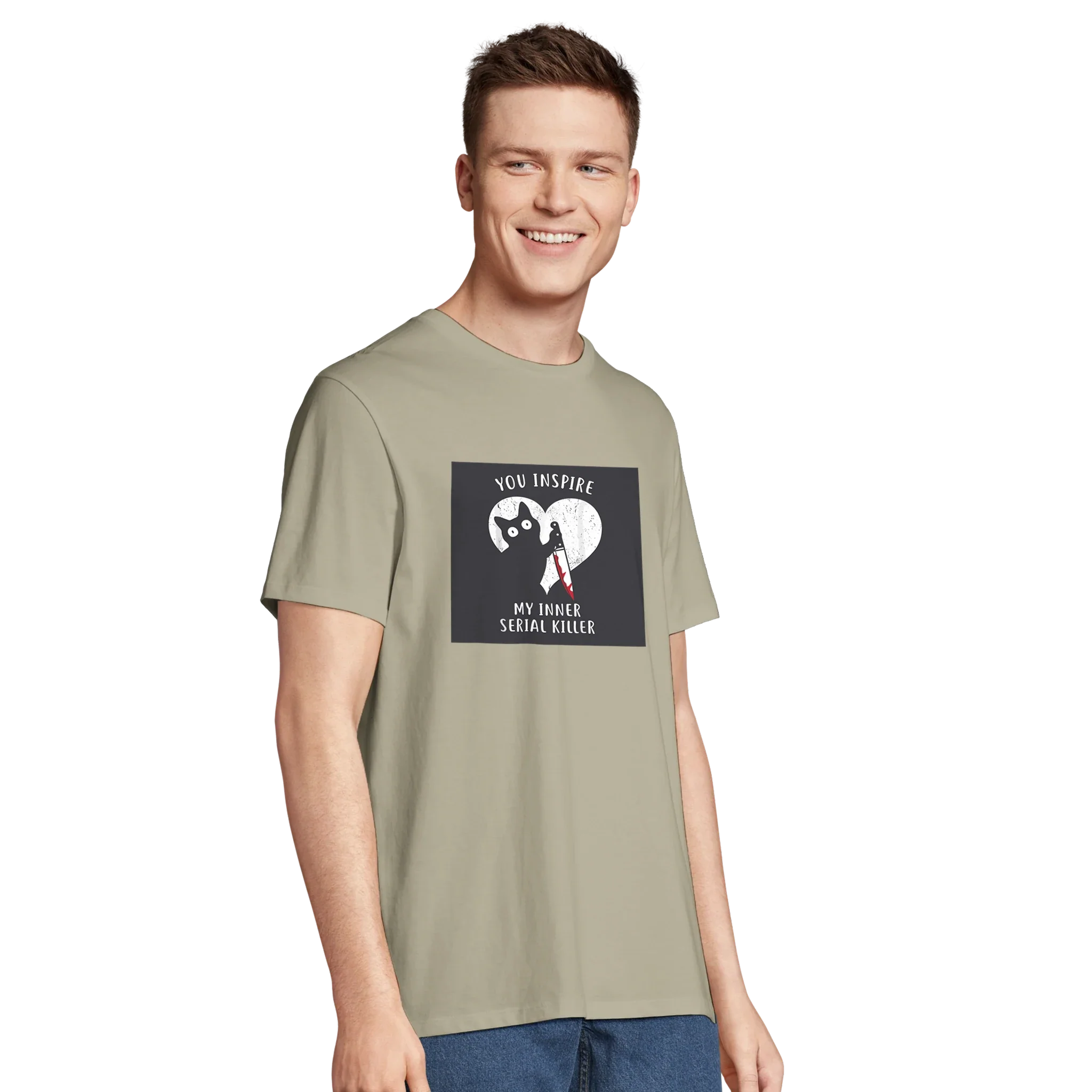100% Organic Unisex T-shirt/Cat-Serial-Killer
