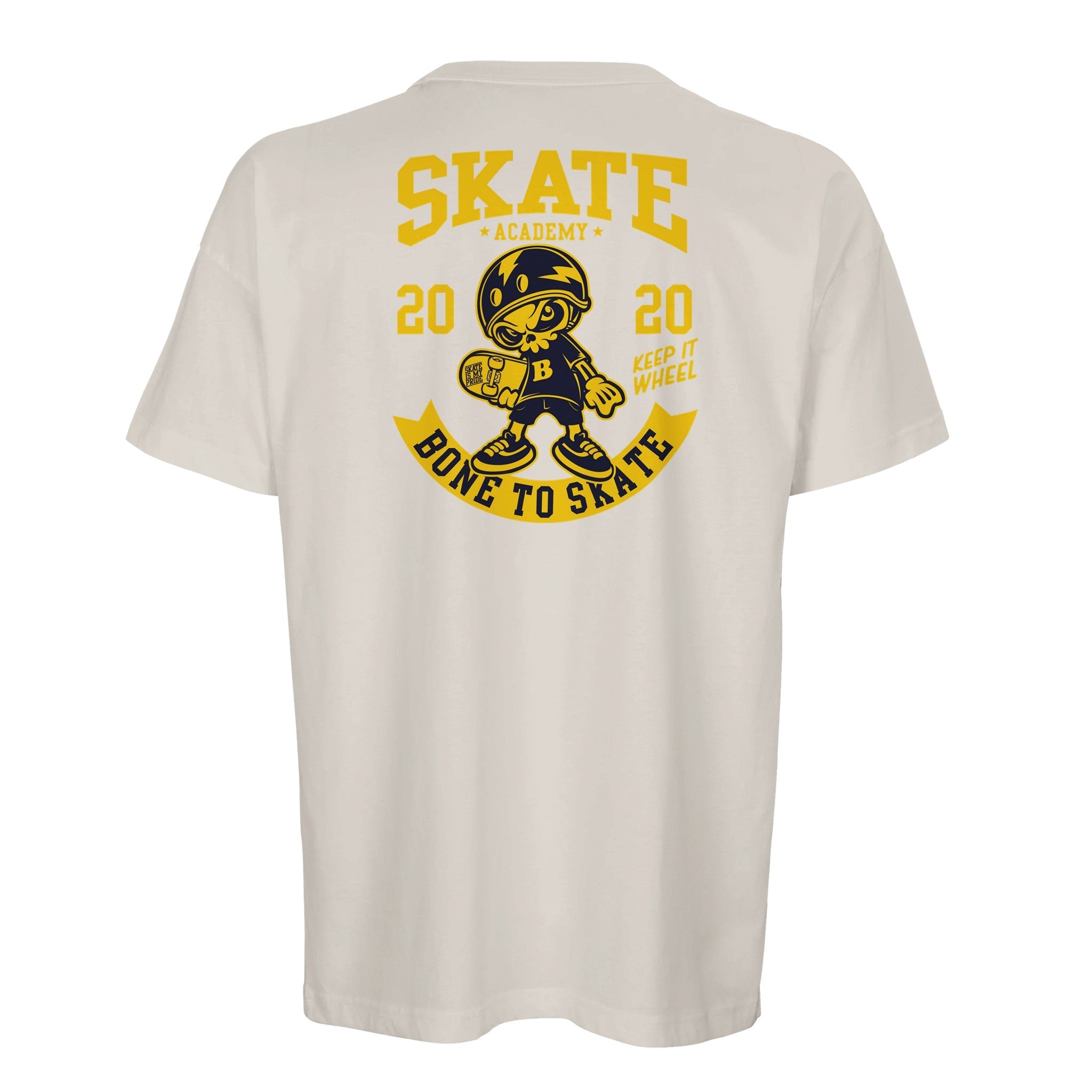 Organic Oversized T-Shirt/Skate Academy : Bone to Skate Edition