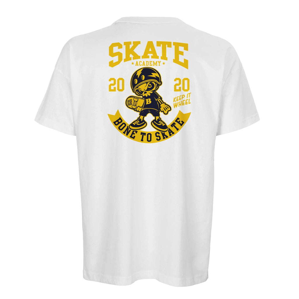 Organic Oversized T-Shirt/Skate Academy : Bone to Skate Edition