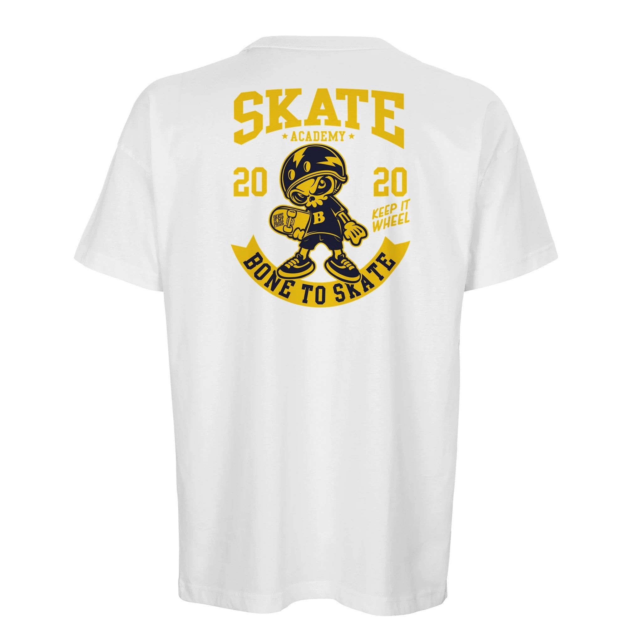 Organic Oversized T-Shirt/Skate Academy : Bone to Skate Edition