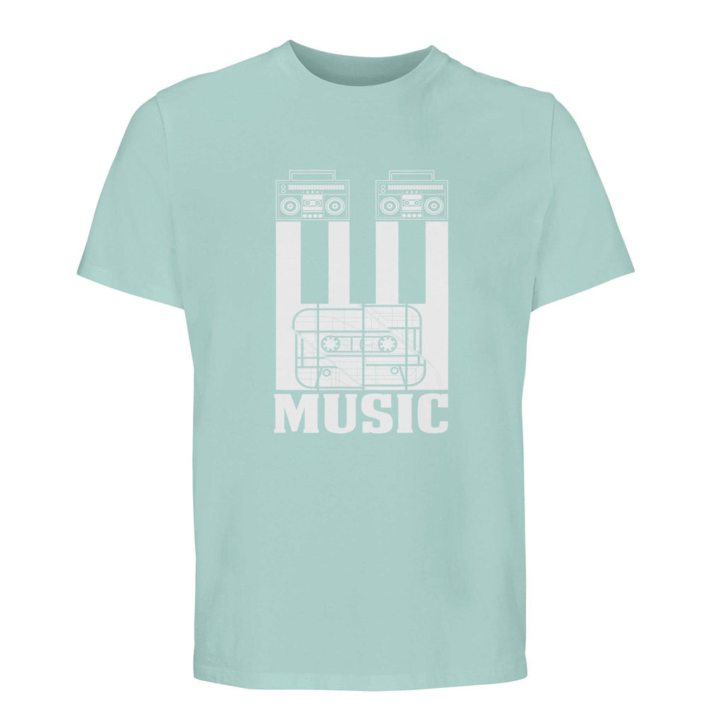 100% Organic Unisex T-shirt/Cassete-Music