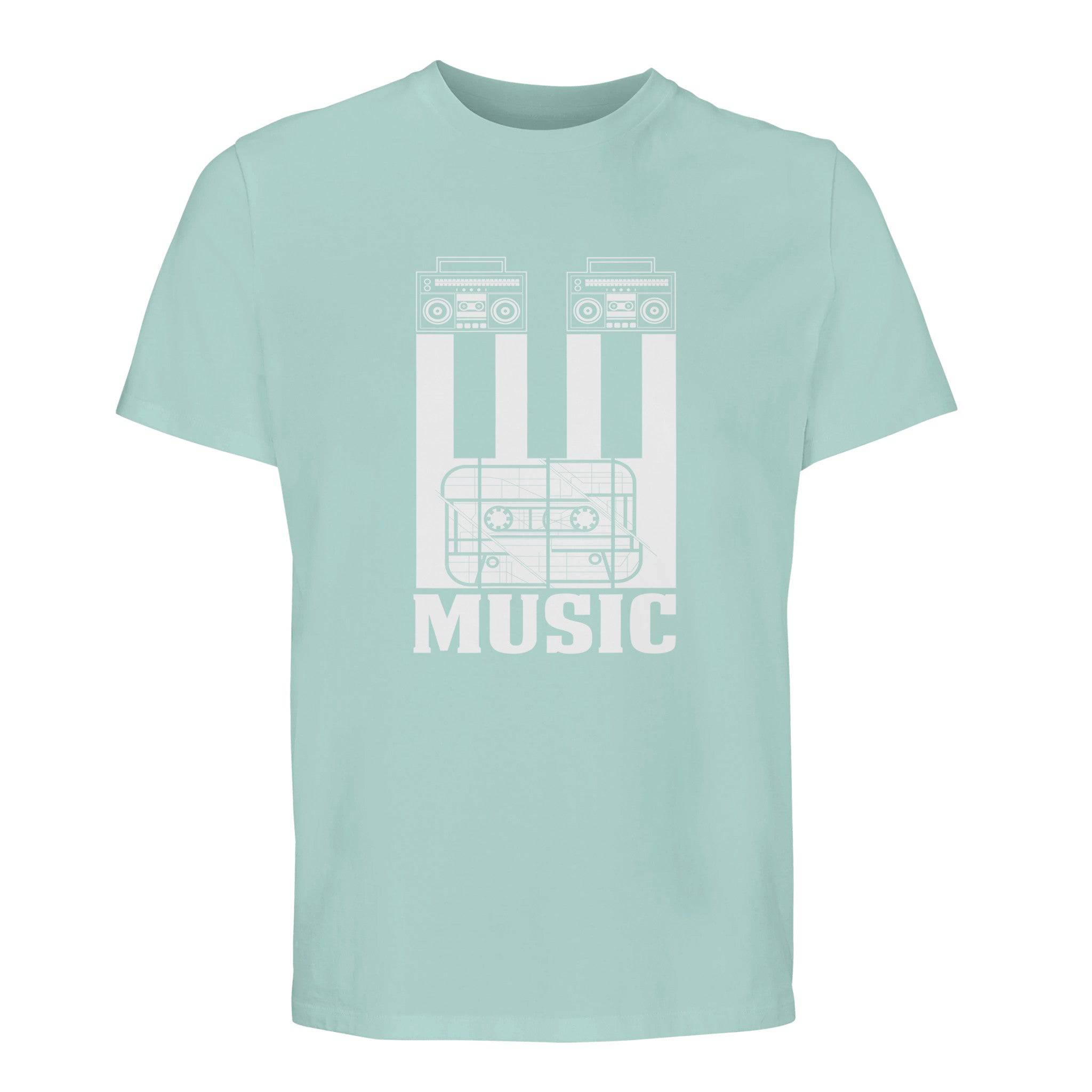 100% Organic Unisex T-shirt/Cassete-Music