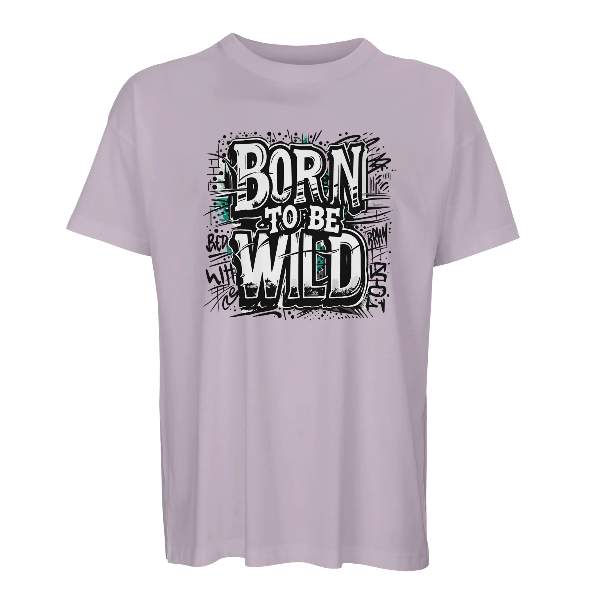 Organic Oversized T-shirt/Born-To-Be-Wild