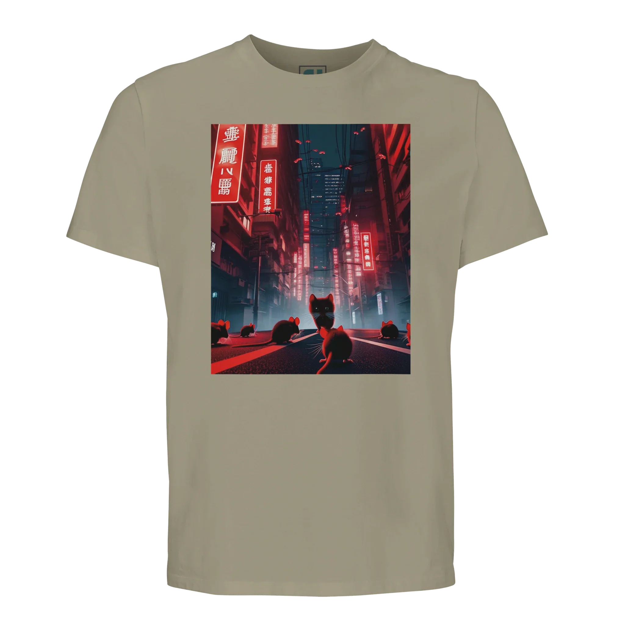 Red Mice & Cats T-Shirt /Sustainable-Organic-Cotton-Apparel