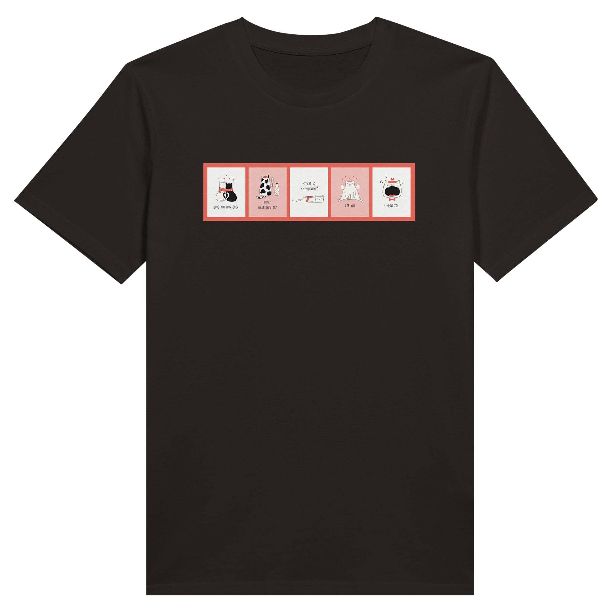 100% Organic Unisex T-shirt/Cats-In-Windows