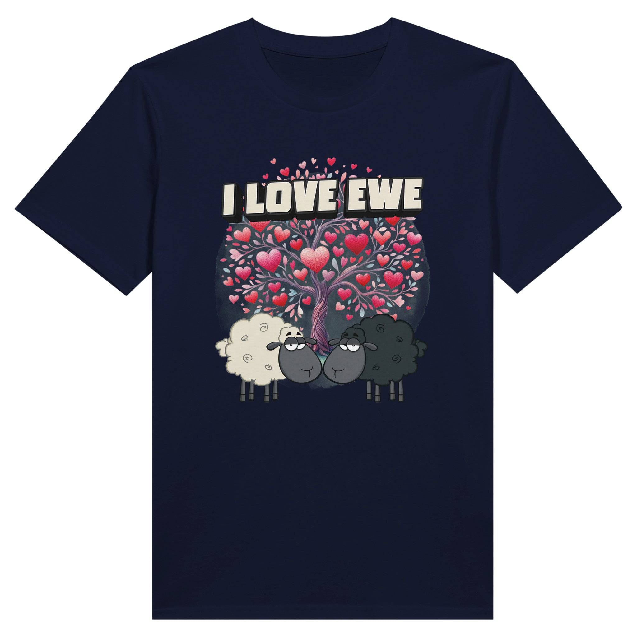 100% Organic Unisex T-shirt/I-Love-Ewe