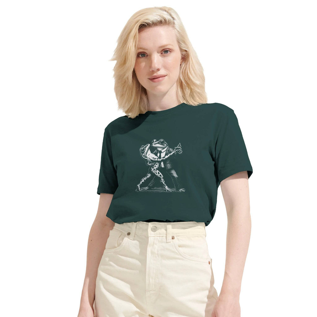 100% Organic Unisex T-shirt/Frogs-Dancing