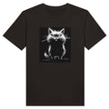 100% Organic Unisex T-shirt/Fat-Cat-Hand-Drawn