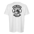 Organic Oversized T-shirt /Bone Racer Skull & Helmet Graphic - Unleash Your Rebel Spirit