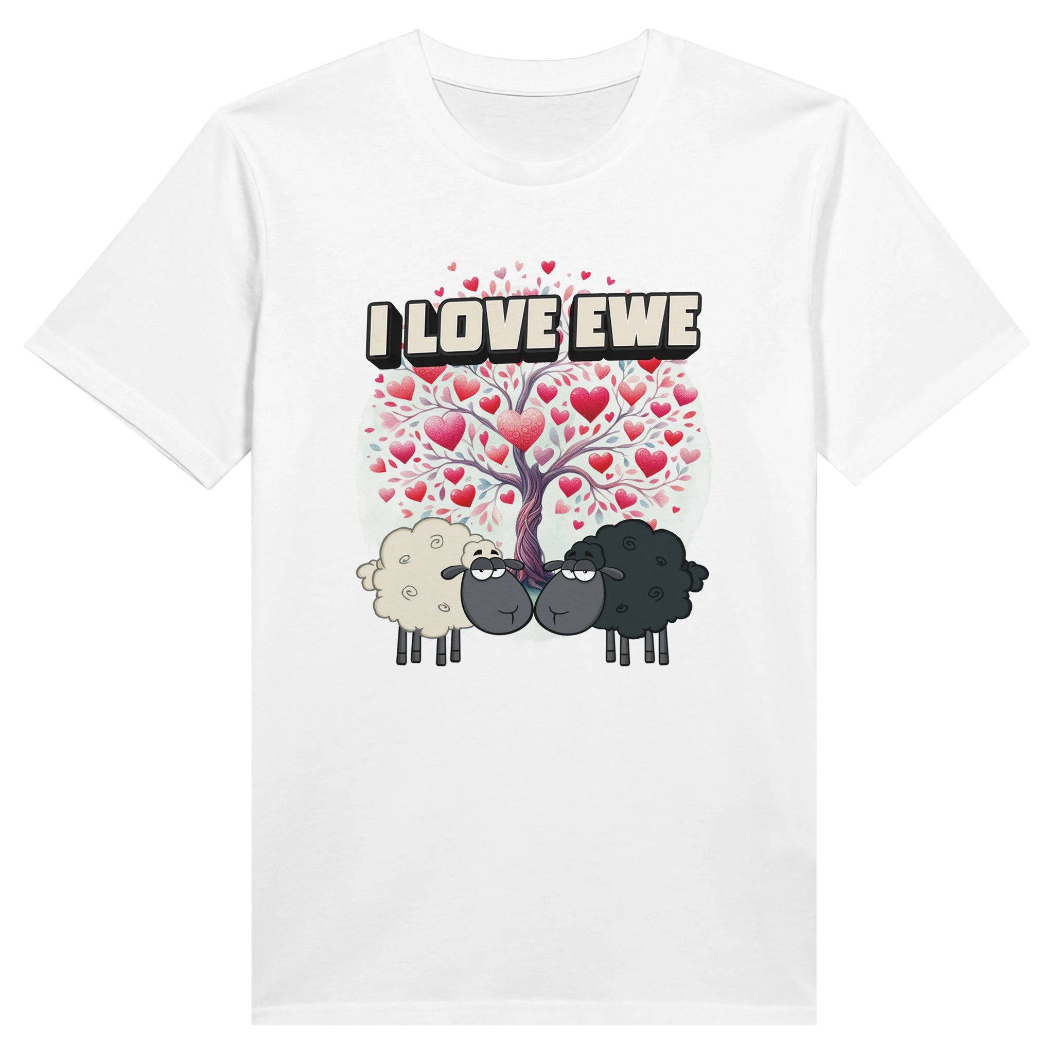 100% Organic Unisex T-shirt/I-Love-Ewe