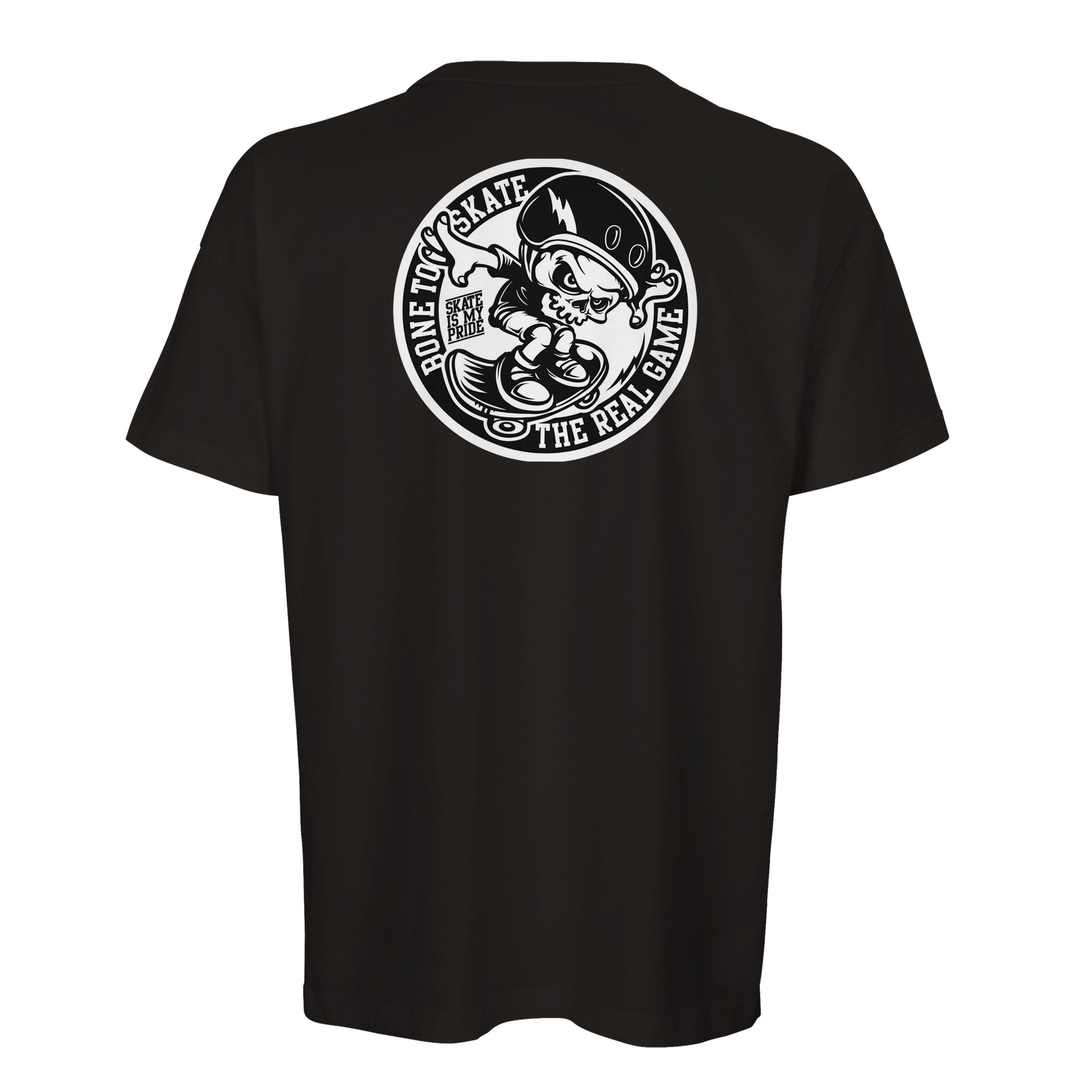 Organic Oversized T-shirt/Skate Till You're Bone Dry:  for Skaters & Streetwear Fans