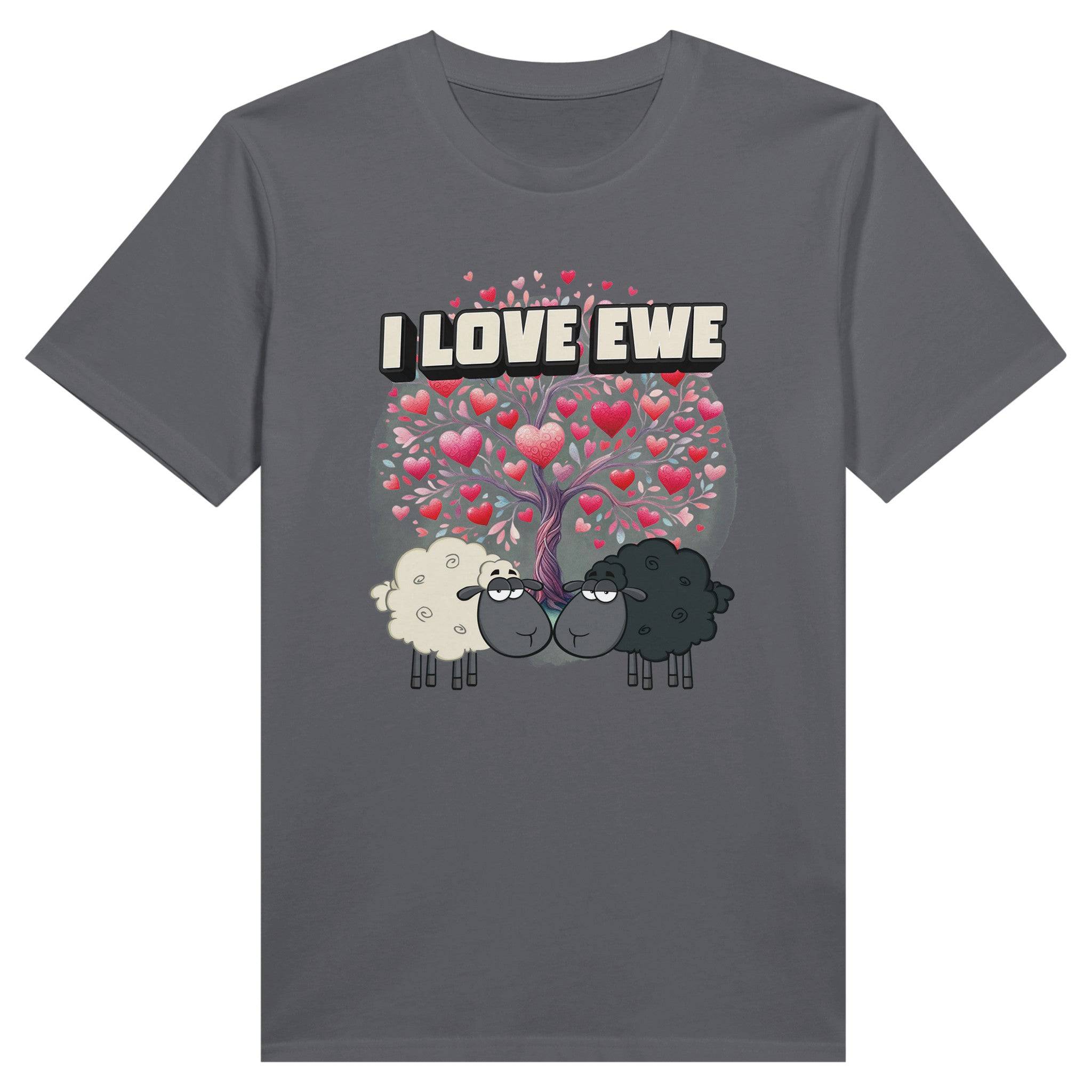 100% Organic Unisex T-shirt/I-Love-Ewe