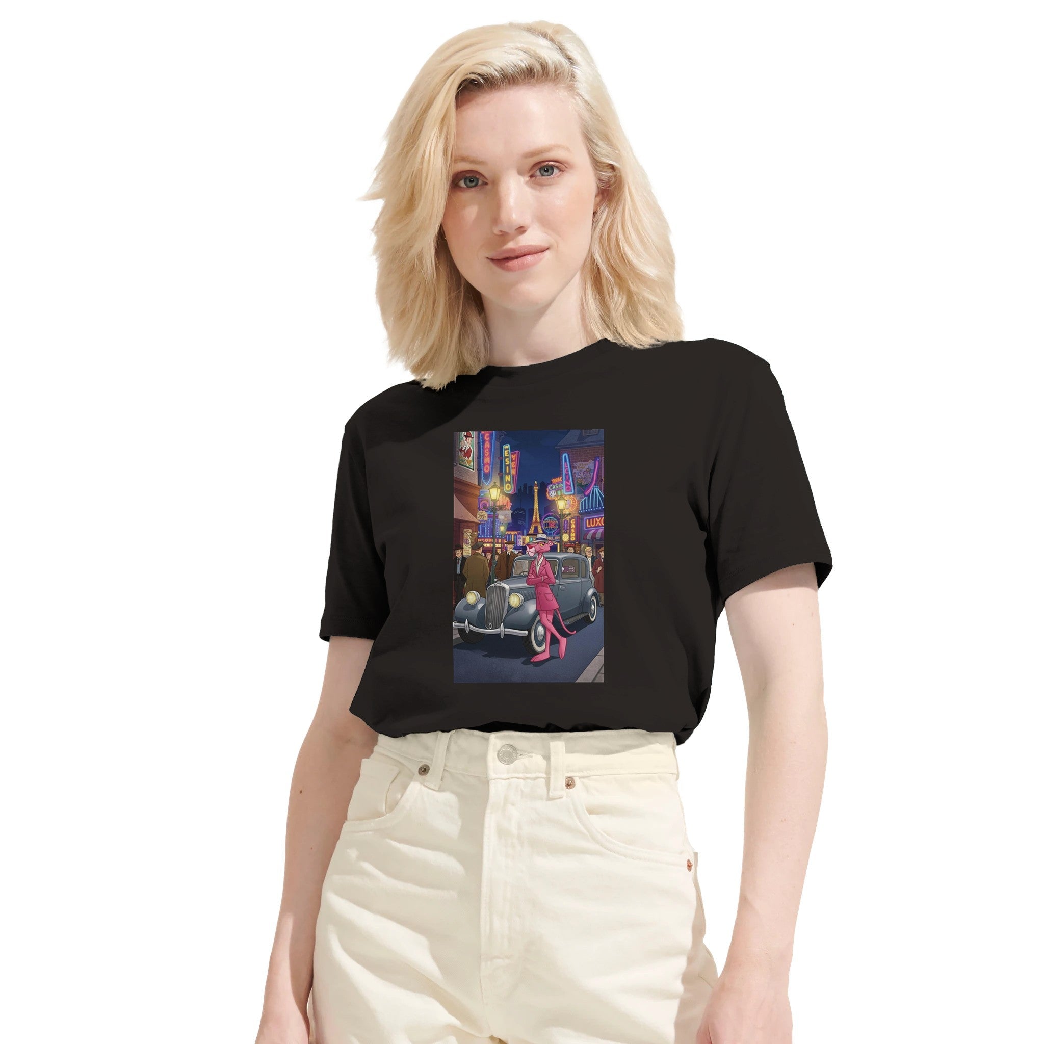 Classic Pink Panther Paris Night/Sustainable-Organic-Cotton-Apparel