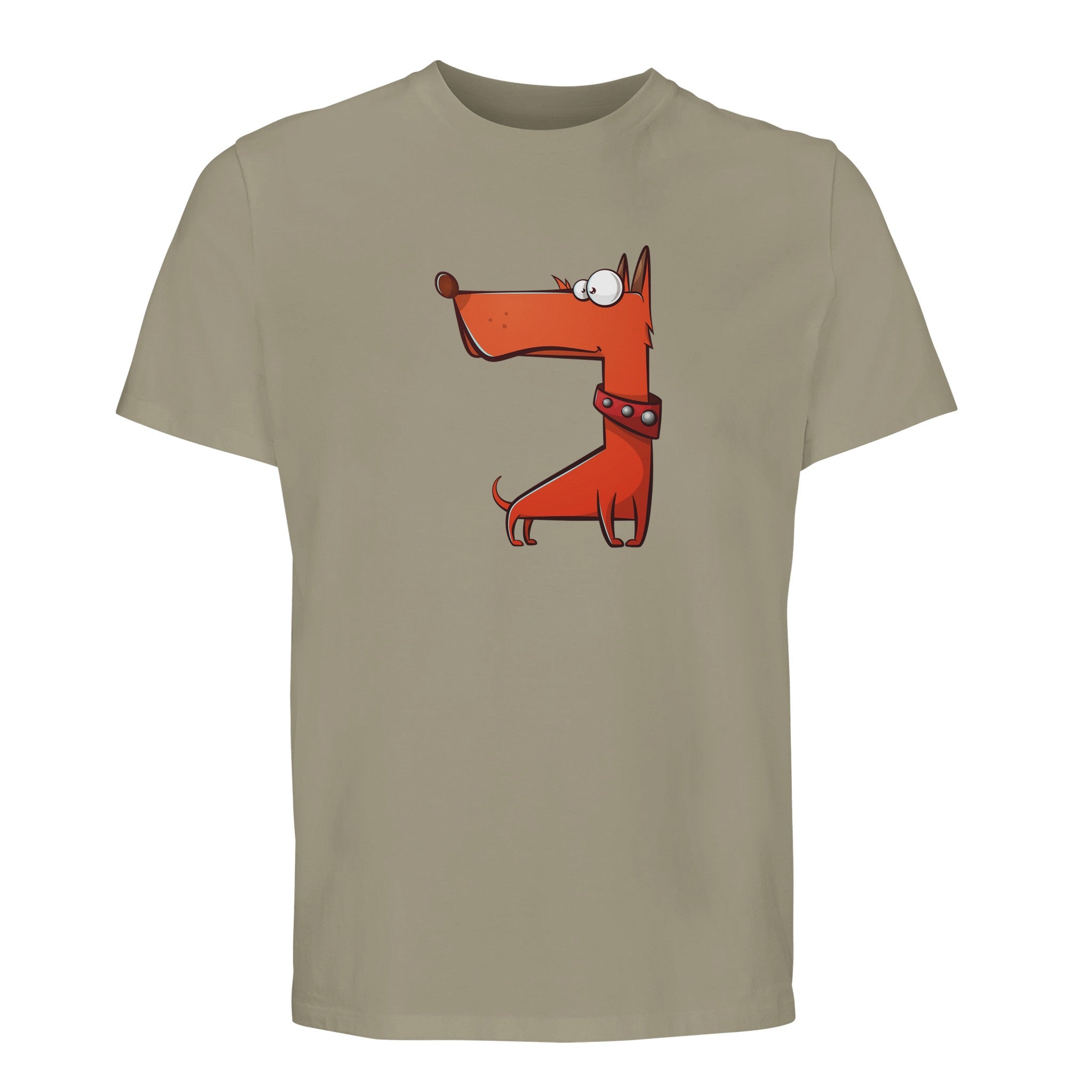 100% Organic Unisex T-shirt/Funny-Orange-Dog2