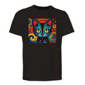 100% Organic Unisex T-shirt/Abstract-Colorful-Cat-Face - Organic In Conversion Unisex T-shirt | SOL'S Legend 03981
