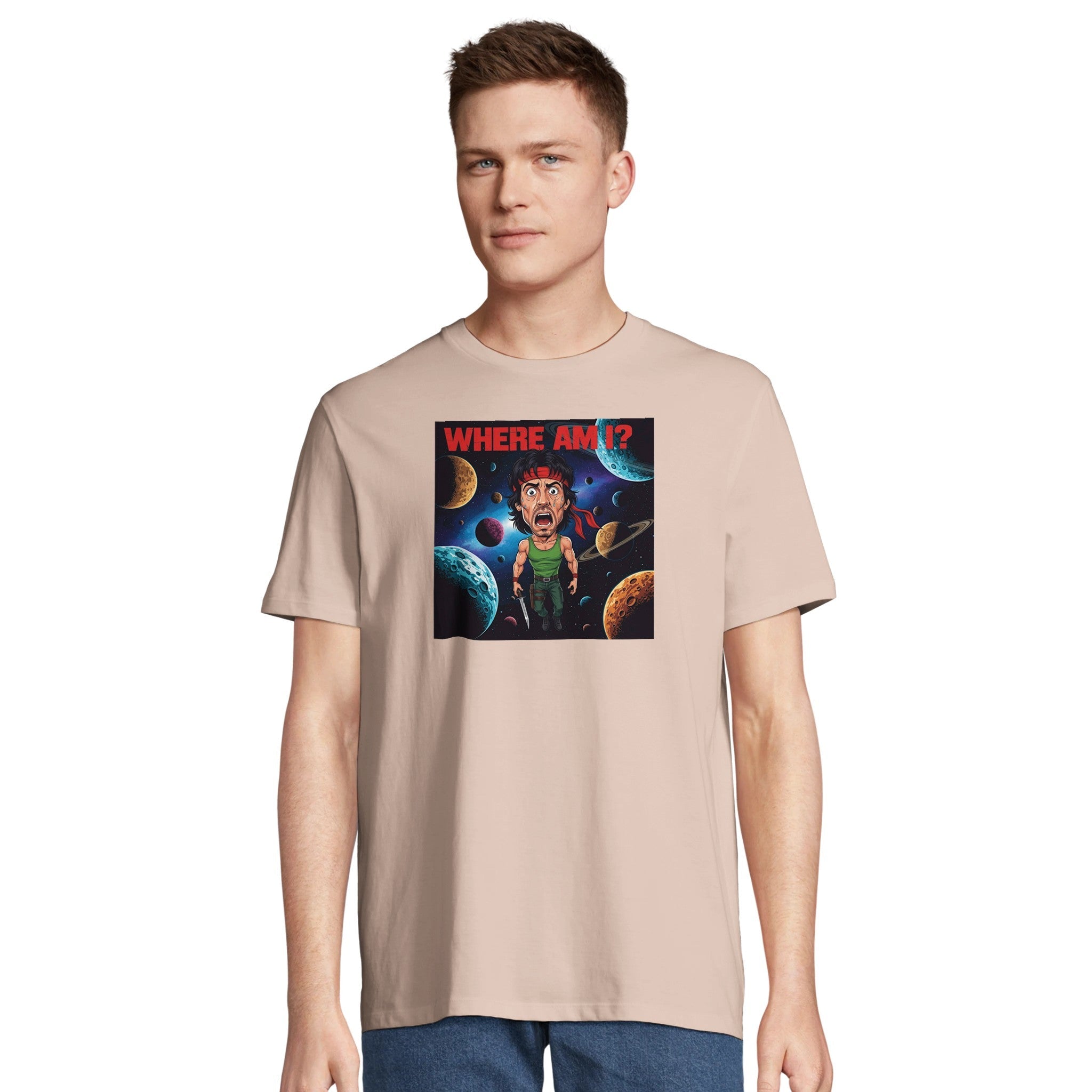 Cosmic Rambo 'WHERE AM I?'/Sustainable-Organic-Cotton-Apparel