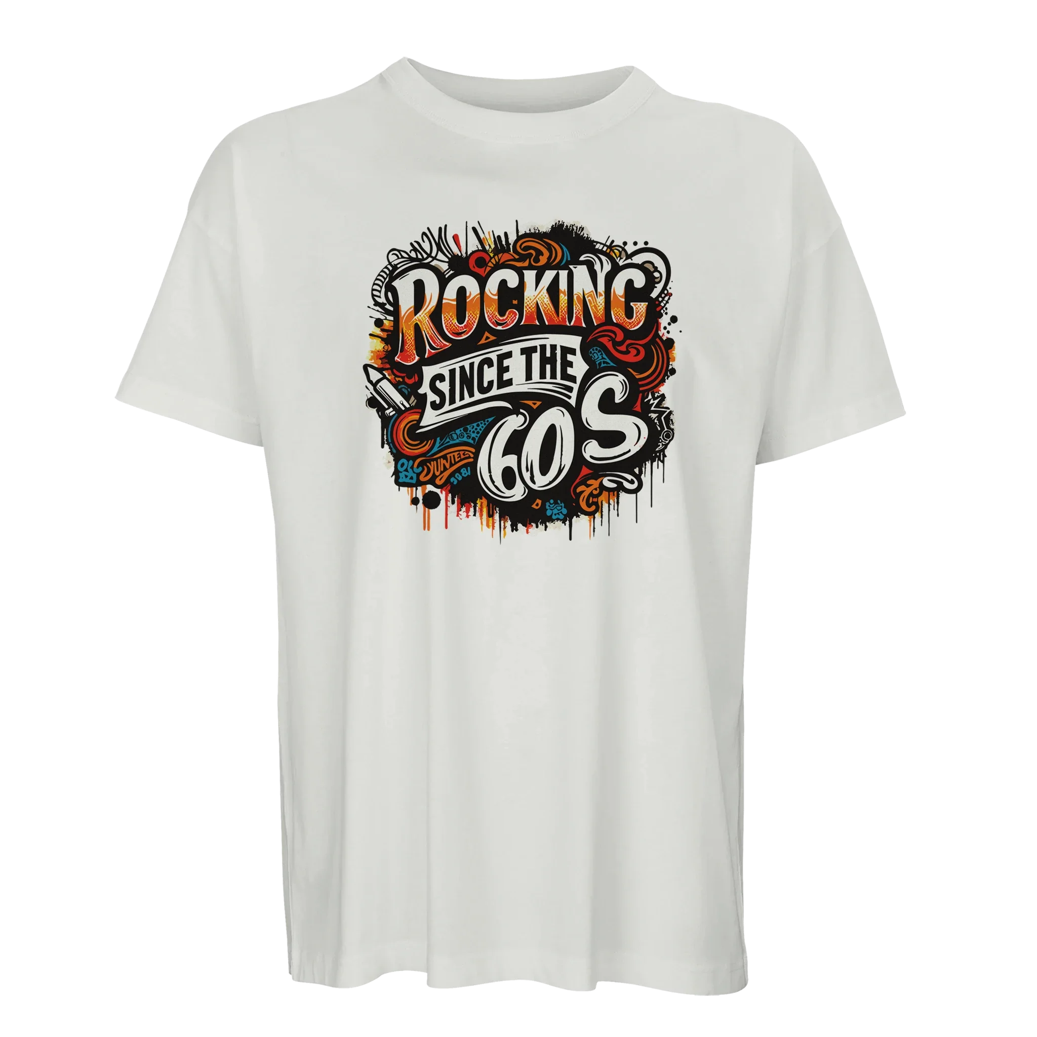 Organic Oversized T-shirt/Rocking-60's
