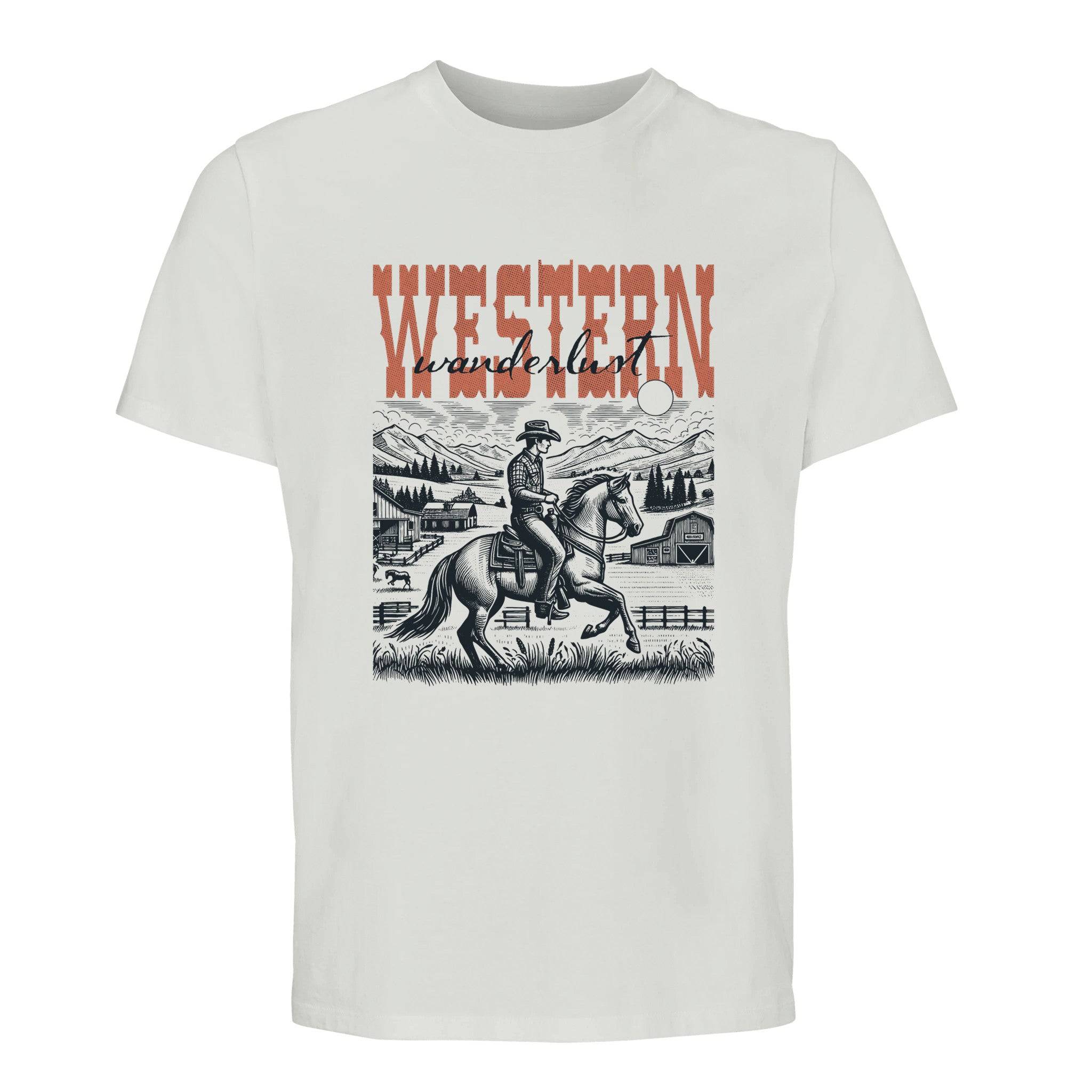 100% Organic Unisex T-shirt/Western-Cowboy