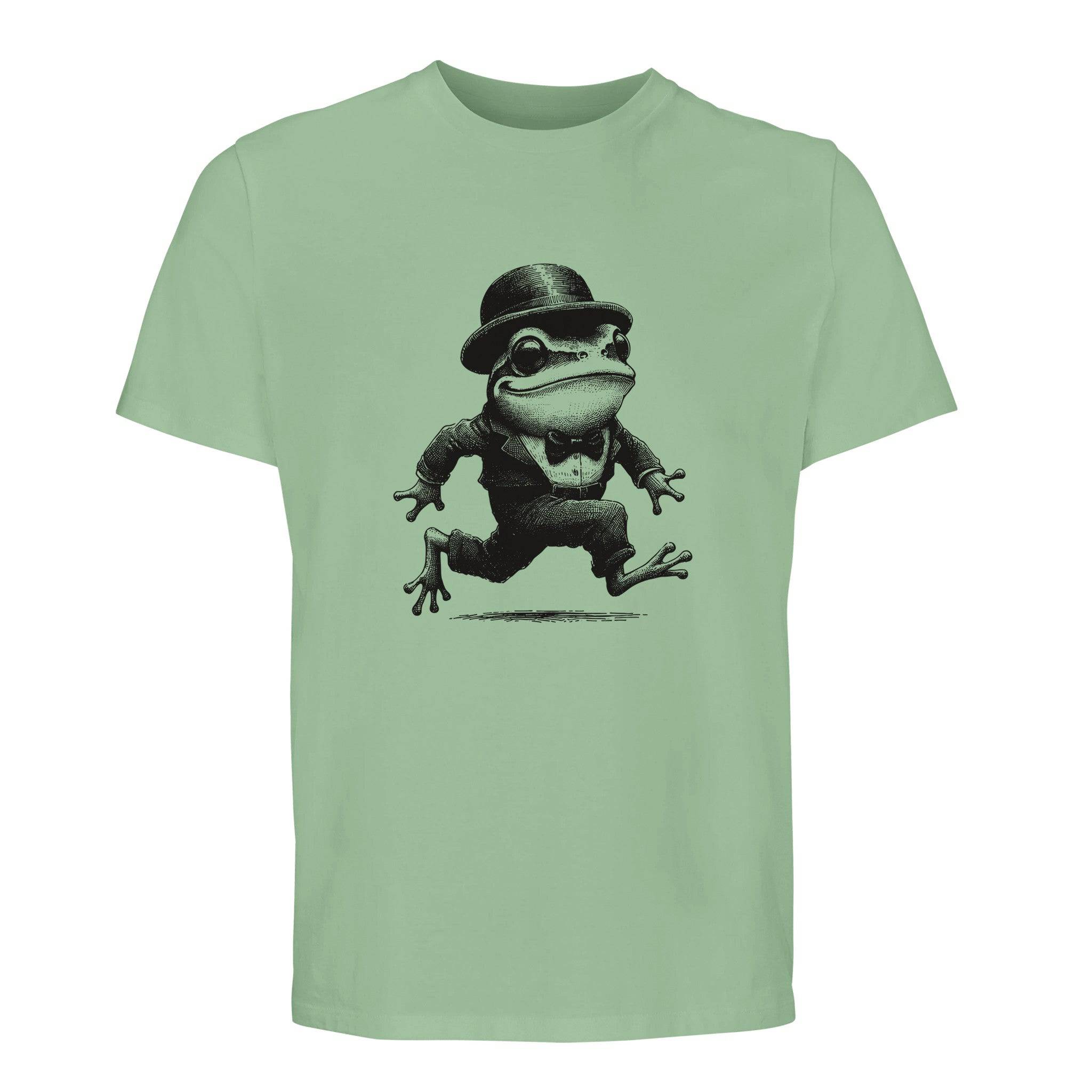 100% Organic Unisex T-shirt/Frog-Running
