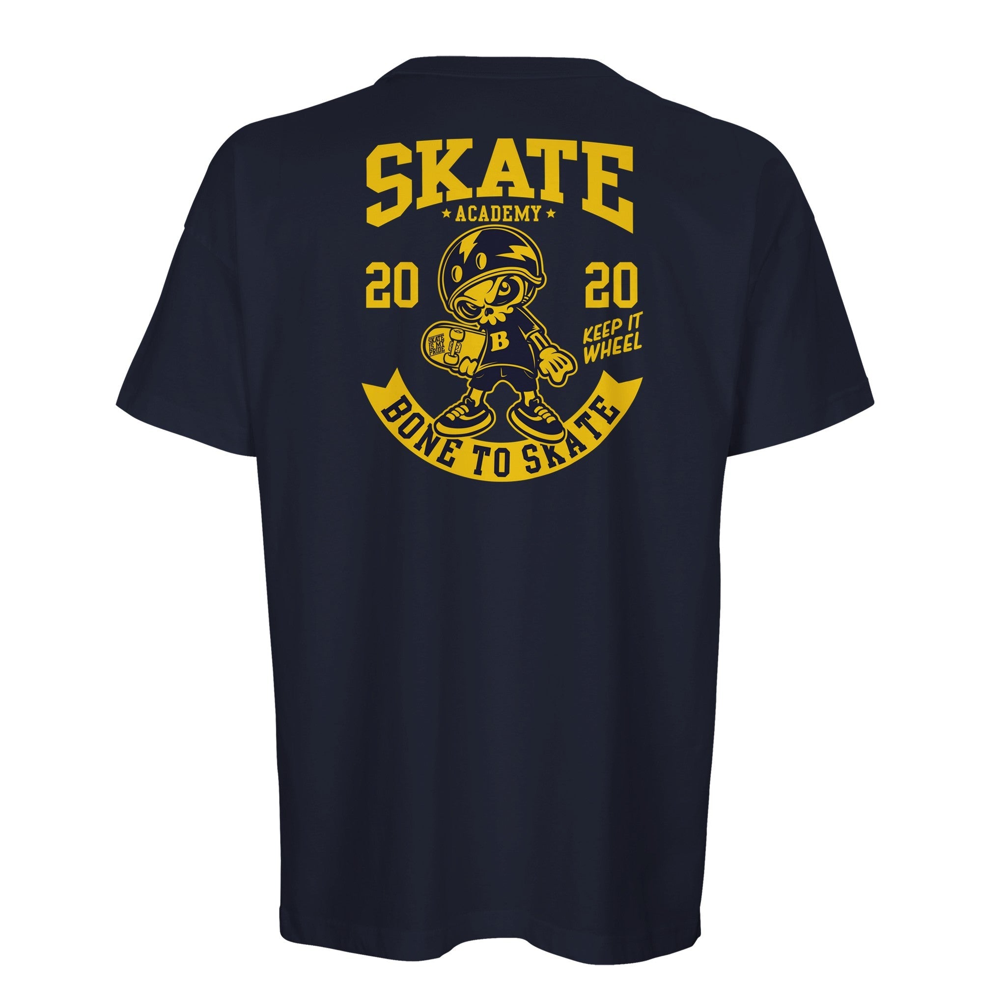 Organic Oversized T-Shirt/Skate Academy : Bone to Skate Edition
