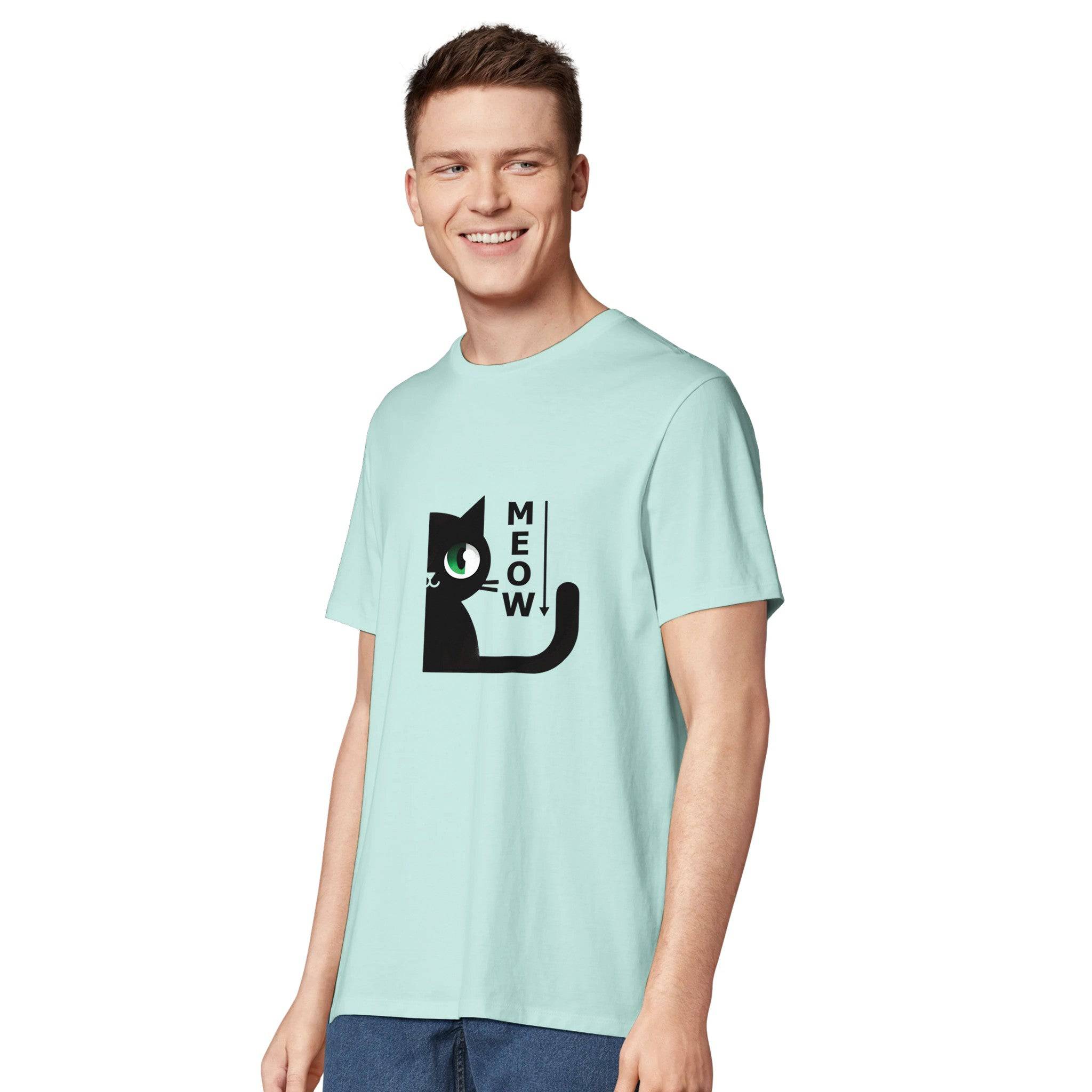 100% Organic Unisex T-shirt/Cat-Meow