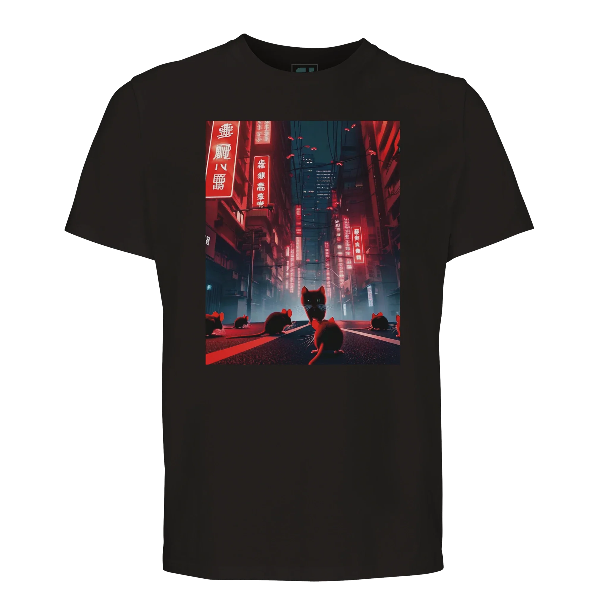 Red Mice & Cats T-Shirt /Sustainable-Organic-Cotton-Apparel
