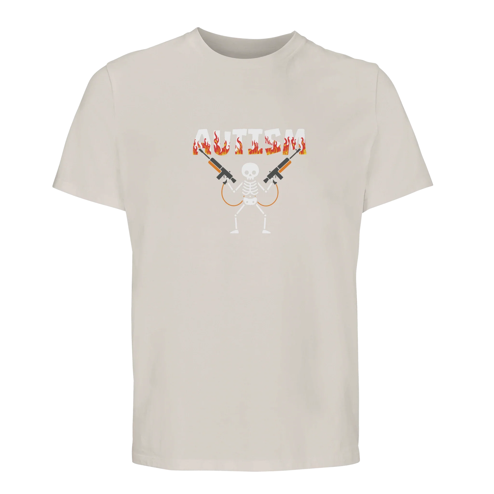 100% Organic unisex T-shirt/Autism-Skeleton