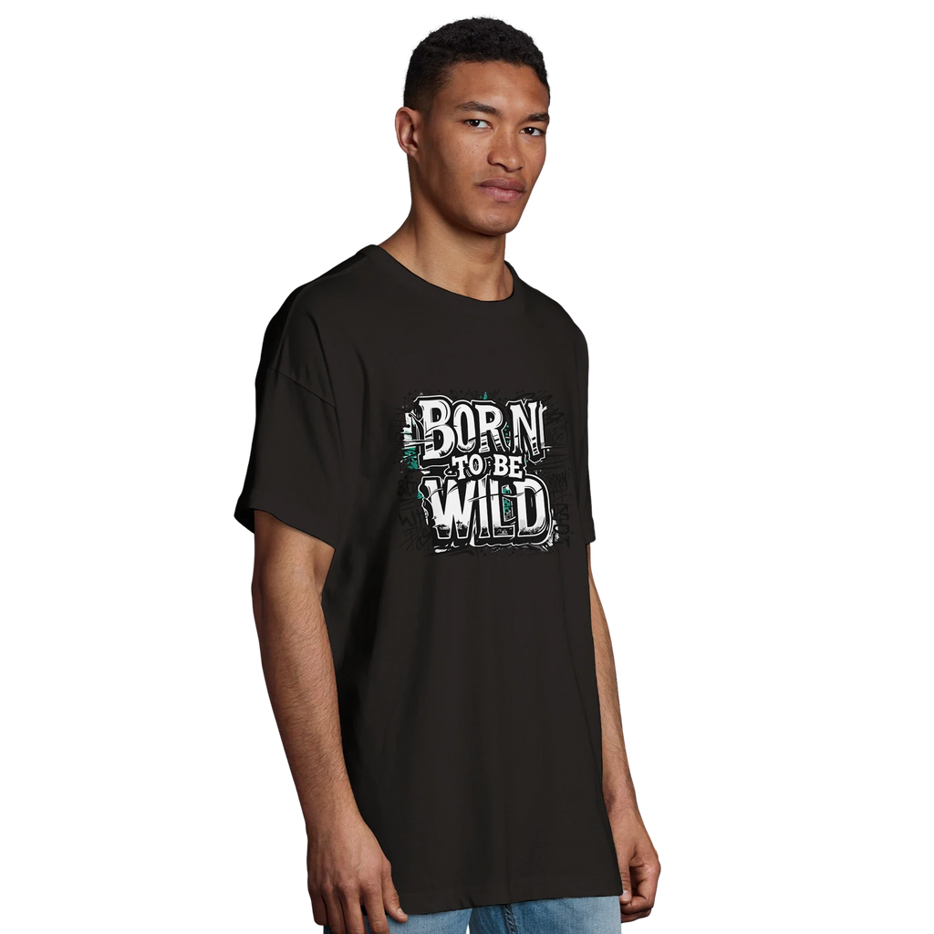 Organic Oversized T-shirt/Born-To-Be-Wild