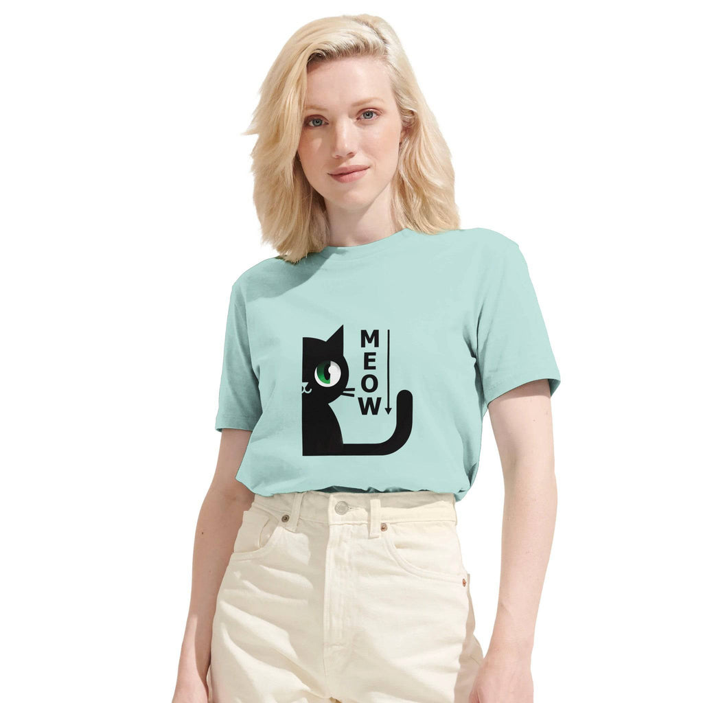 100% Organic Unisex T-shirt/Cat-Meow