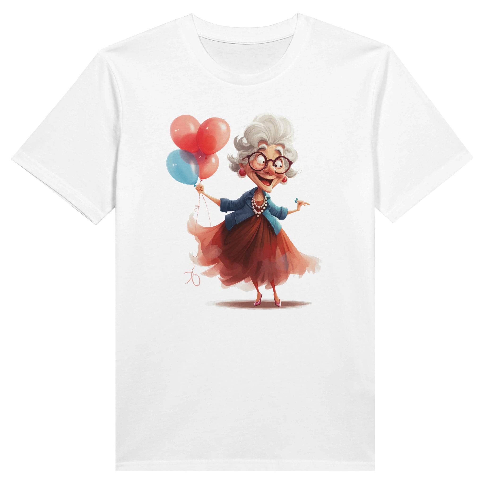100% Organic Unisex T-shirt/Grandma-Balloons