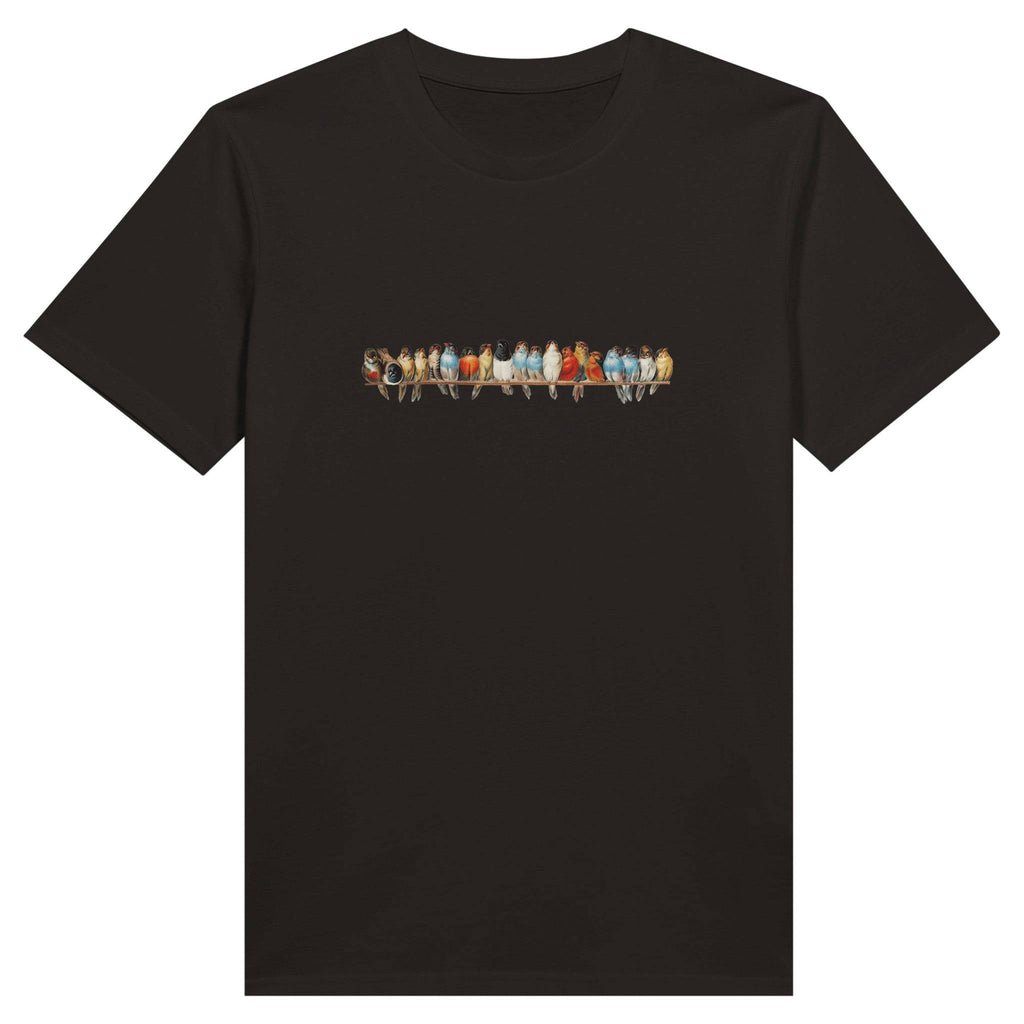 100% Organic Unisex T-shirt/Birds-On-The-Wire