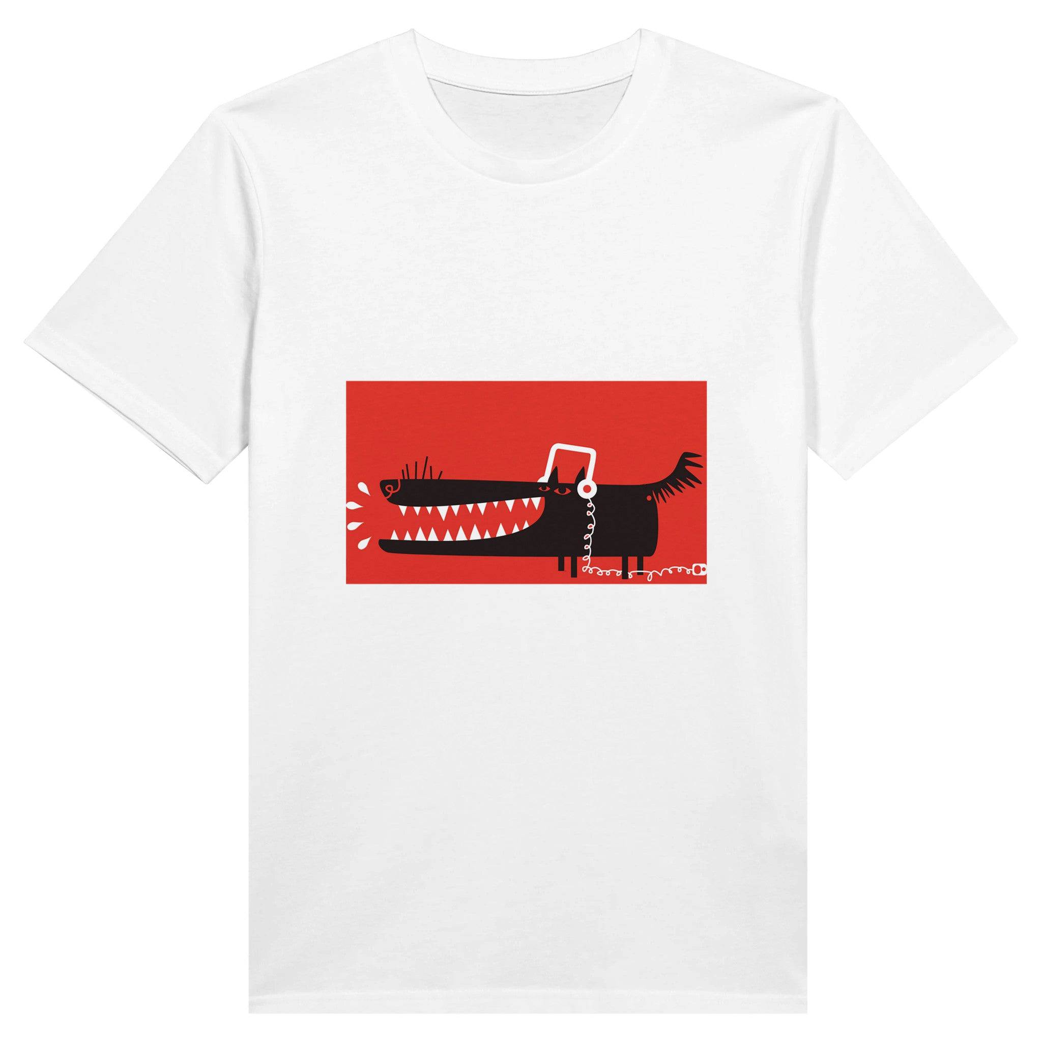100% Organic Unisex T-shirt/Angry-Black-Dog