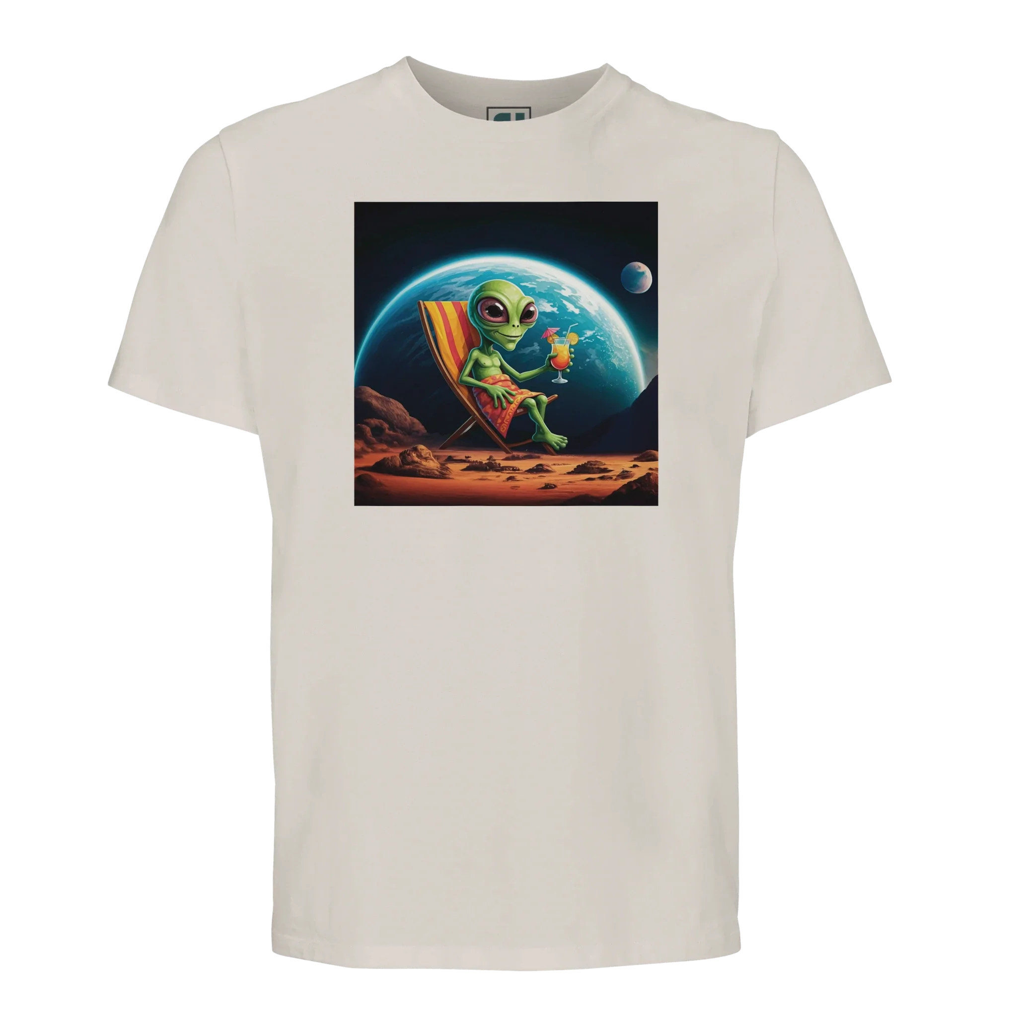 Alien Relaxing on Mars/Sustainable-Organic-Cotton-Apparel