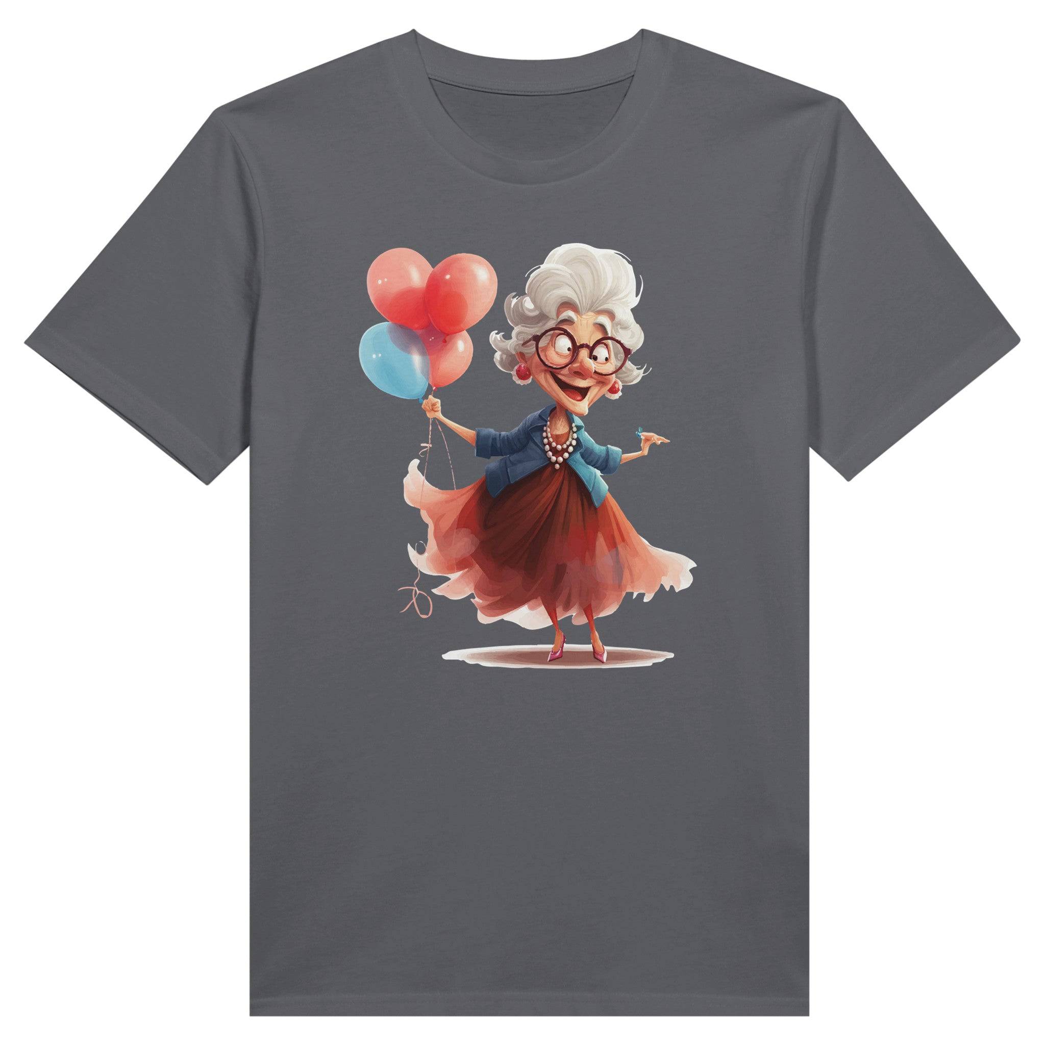 100% Organic Unisex T-shirt/Grandma-Balloons