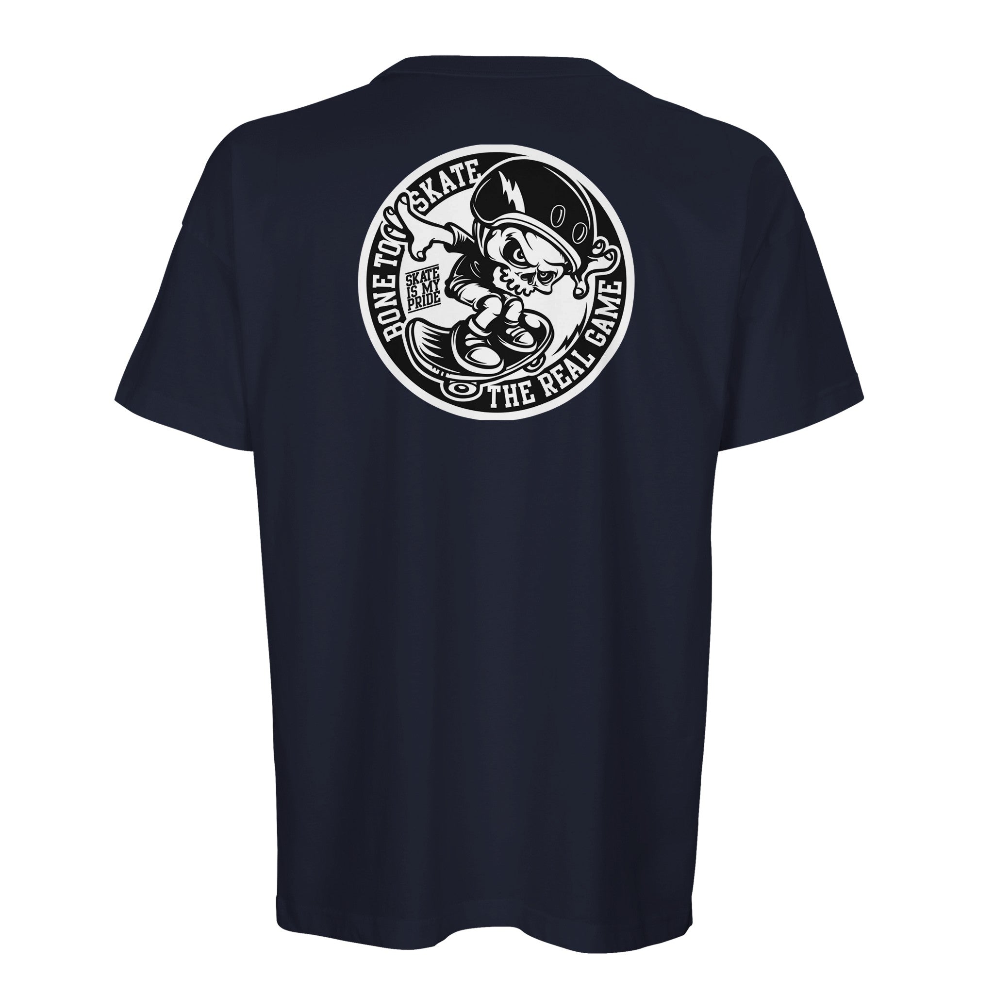 Organic Oversized T-shirt/Skate Till You're Bone Dry:  for Skaters & Streetwear Fans