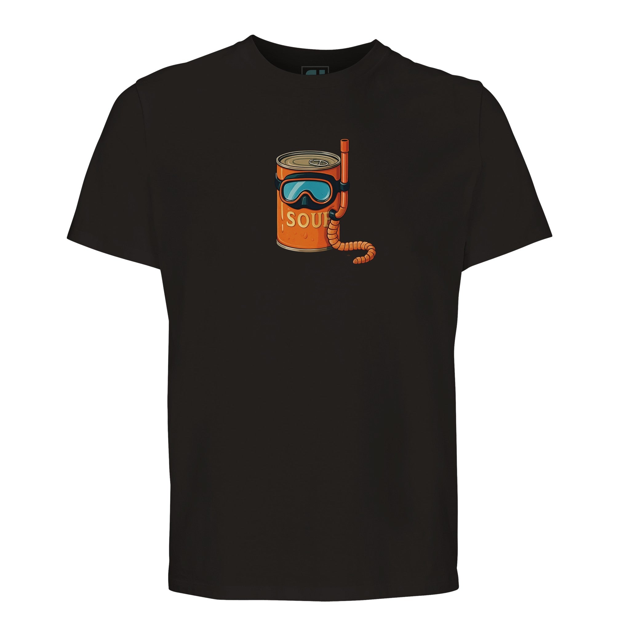 Diving Soup Can Graphic Tee/Sustainable-Organic-Cotton-Apparel