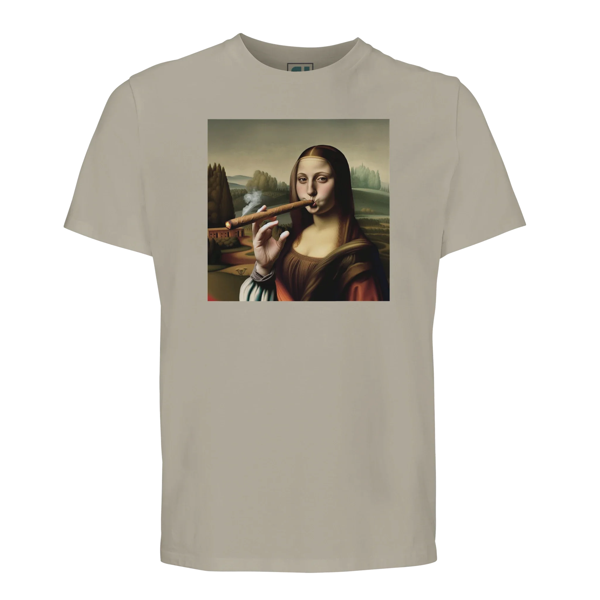 Funny Mona Lisa Portrait/Sustainable-Organic-Cotton-Apparel