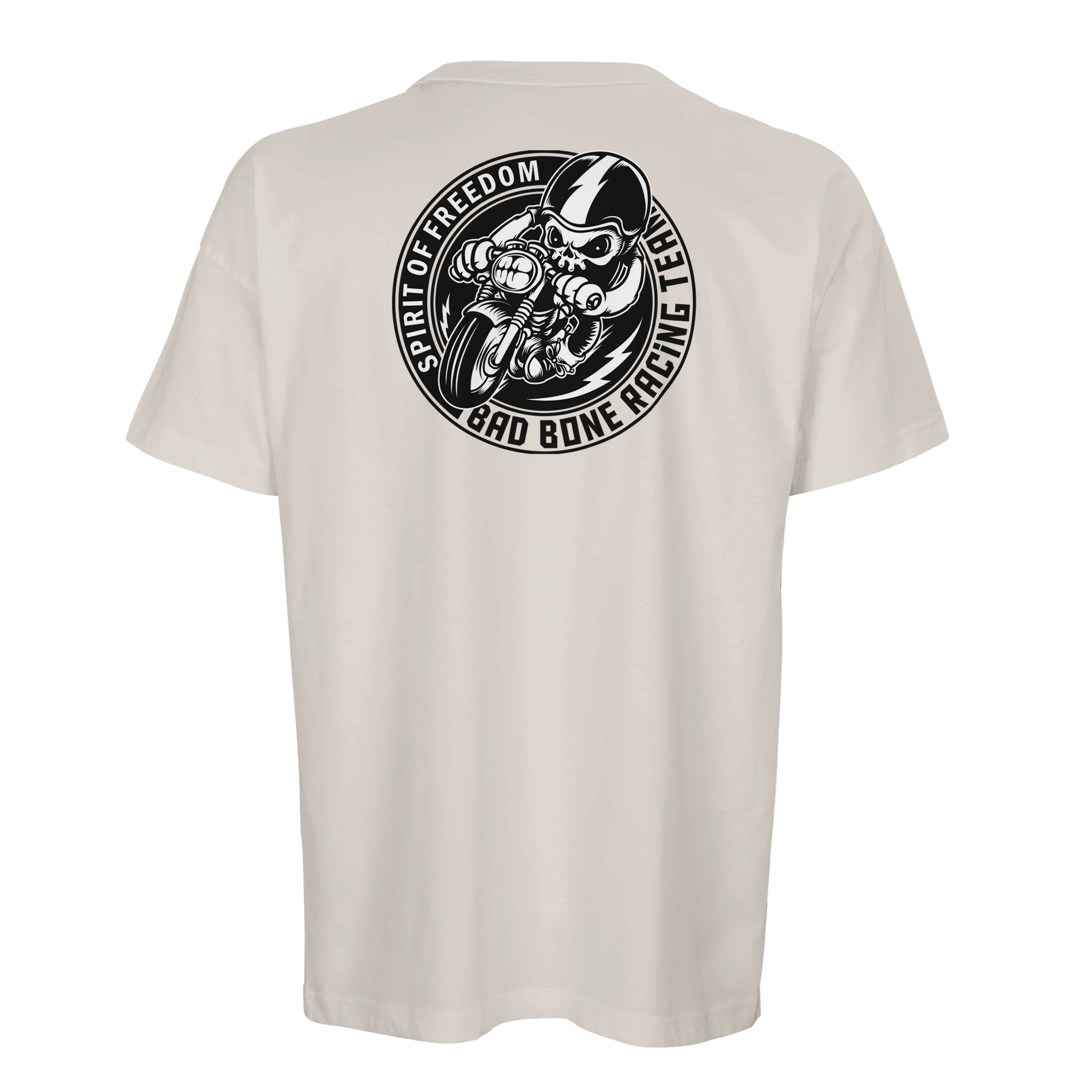 Organic Oversized T-shirt/Bad Bone Racing Team  – Unleash Your Spirit of Freedom