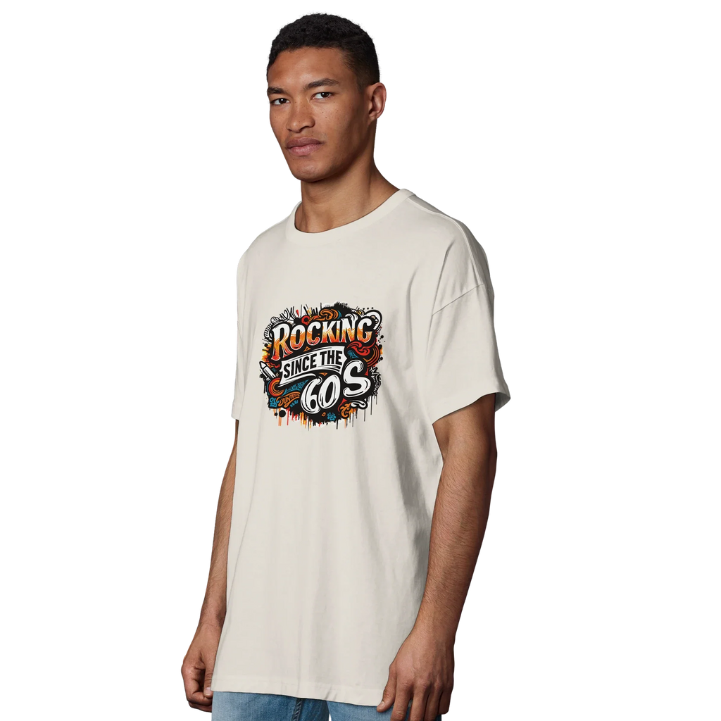 Organic Oversized T-shirt/Rocking-60's