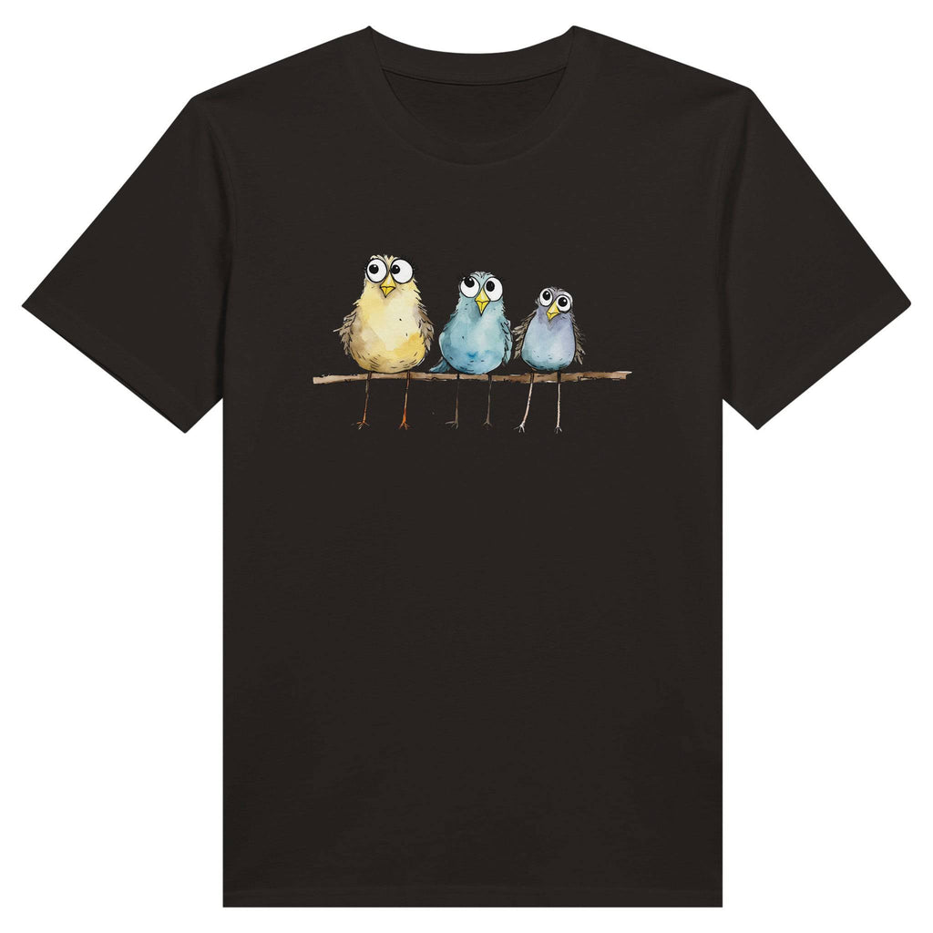 100% Organic Unisex T-shirt/3-Birds-On-A-Branch