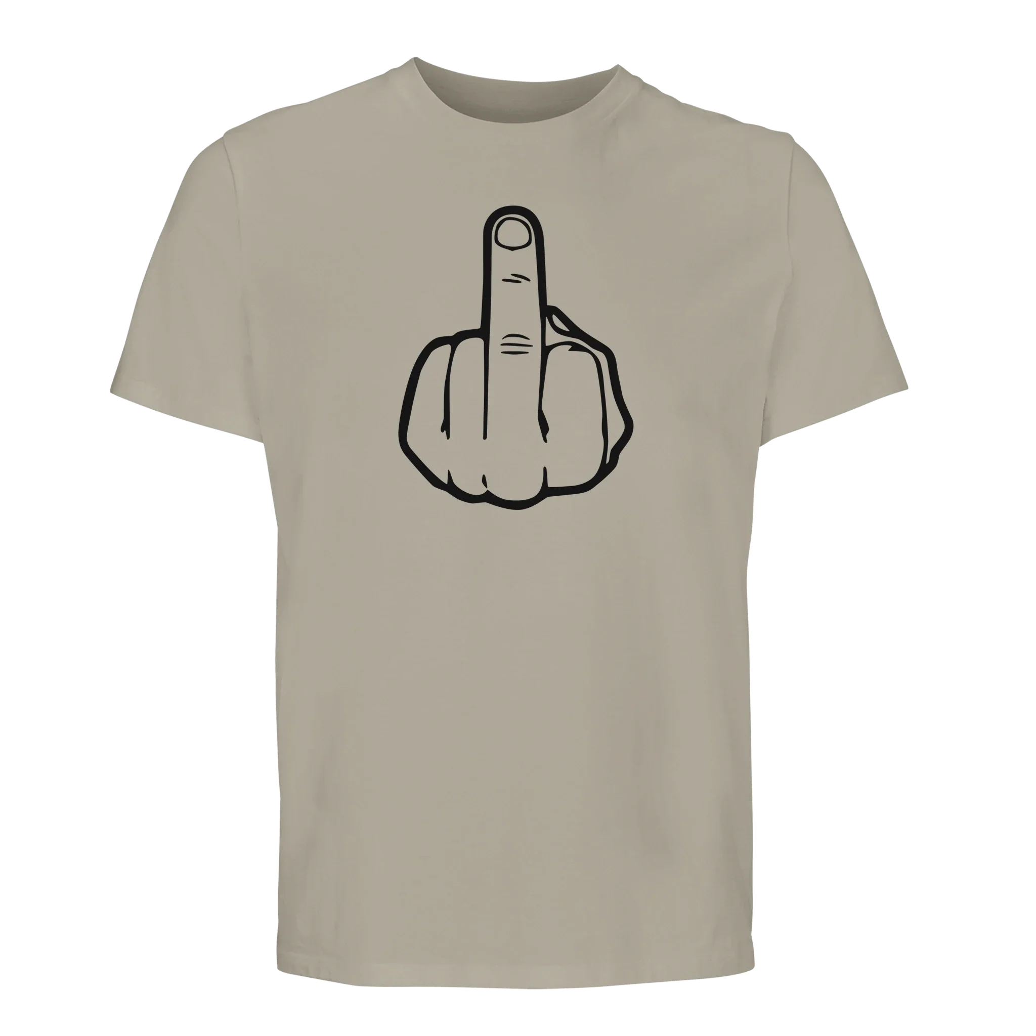 100% Organic Unisex T-shirt/Middle-Finger