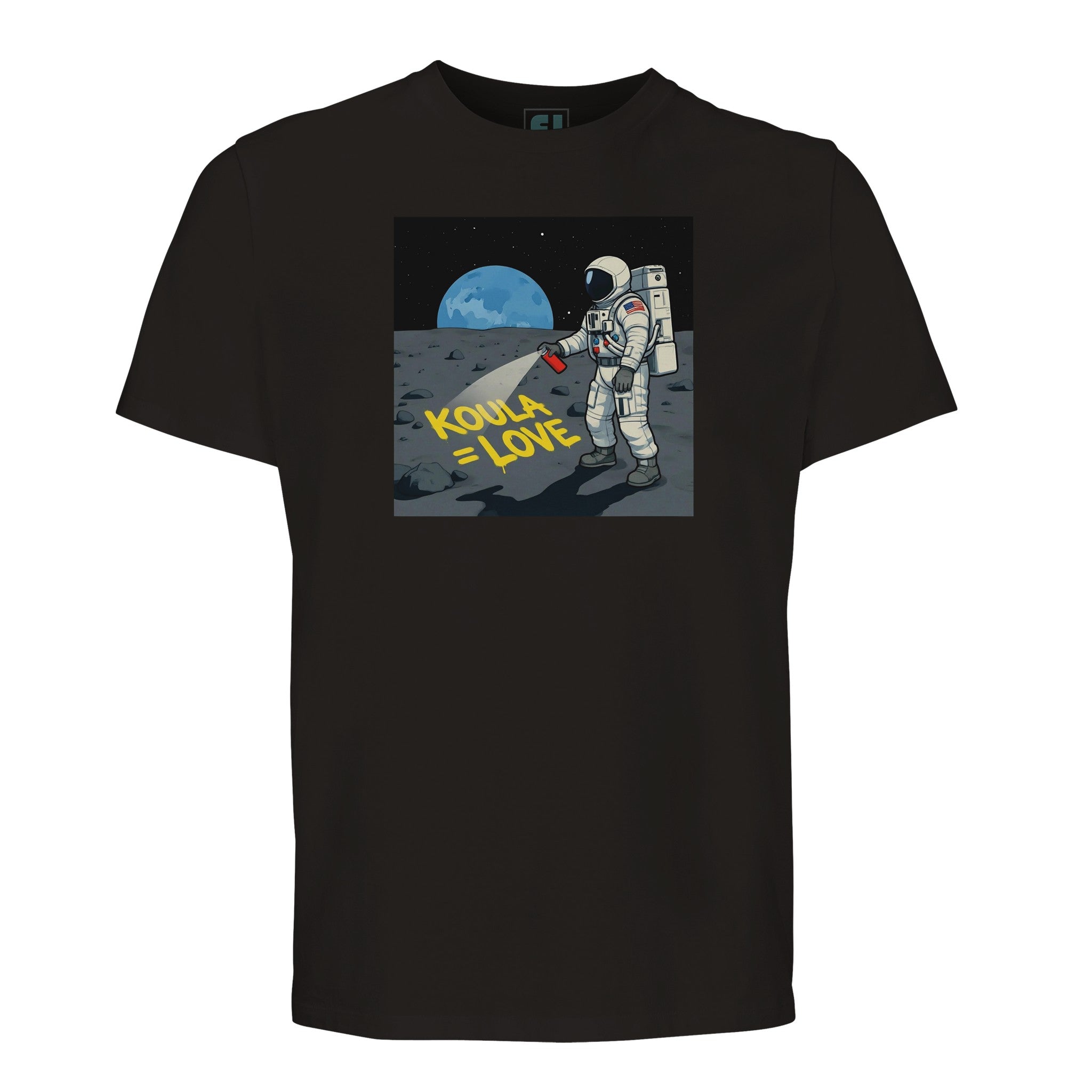 Space Graffiti Astronaut Tee/Sustainable-Organic-Cotton-Apparel