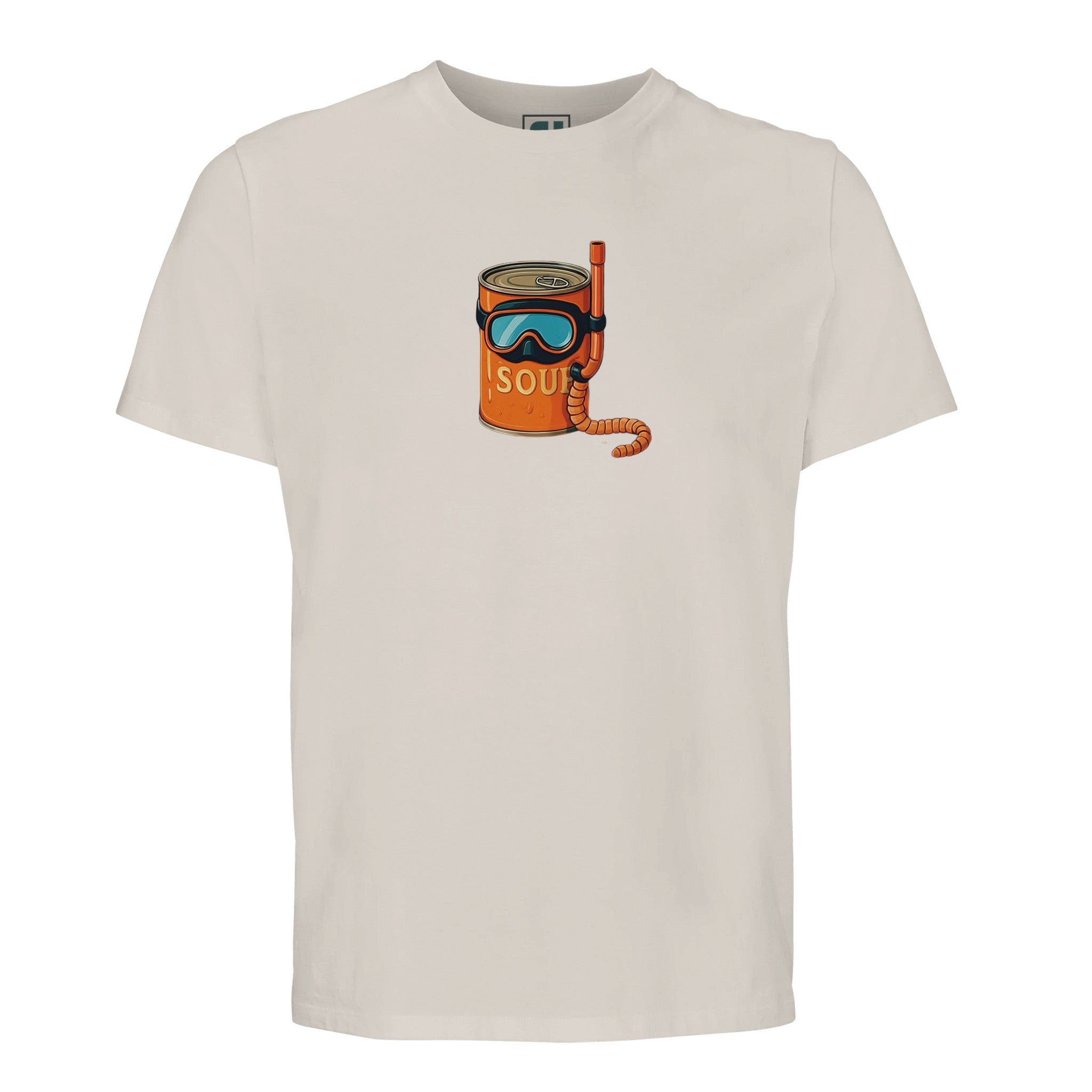 Diving Soup Can Graphic Tee/Sustainable-Organic-Cotton-Apparel