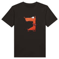 100% Organic Unisex T-shirt/Funny-Orange-Dog