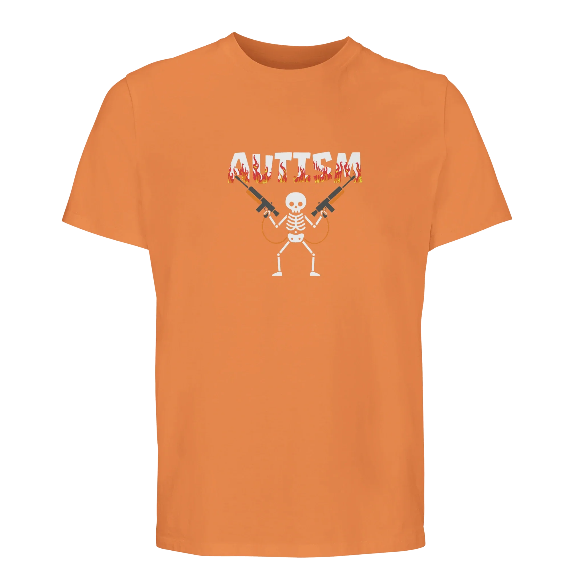 100% Organic unisex T-shirt/Autism-Skeleton