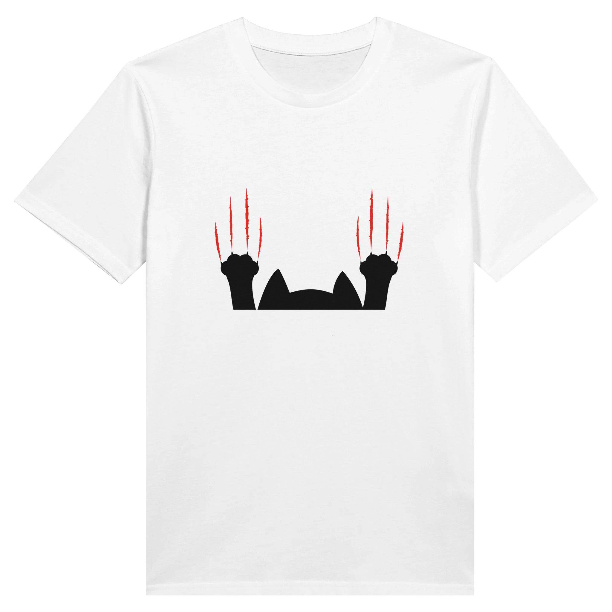 100% Organic Unisex T-shirt/Cat-Scratching-With-2-Paws