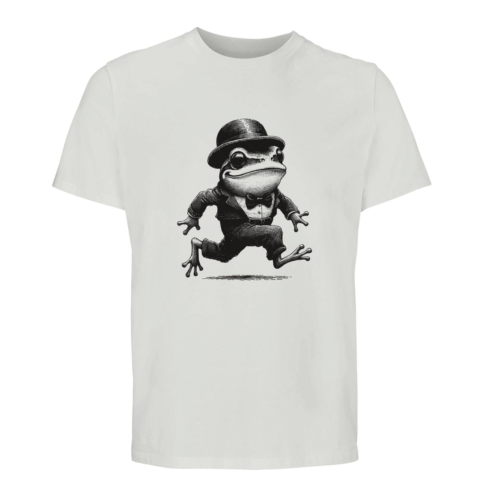 100% Organic Unisex T-shirt/Frog-Running
