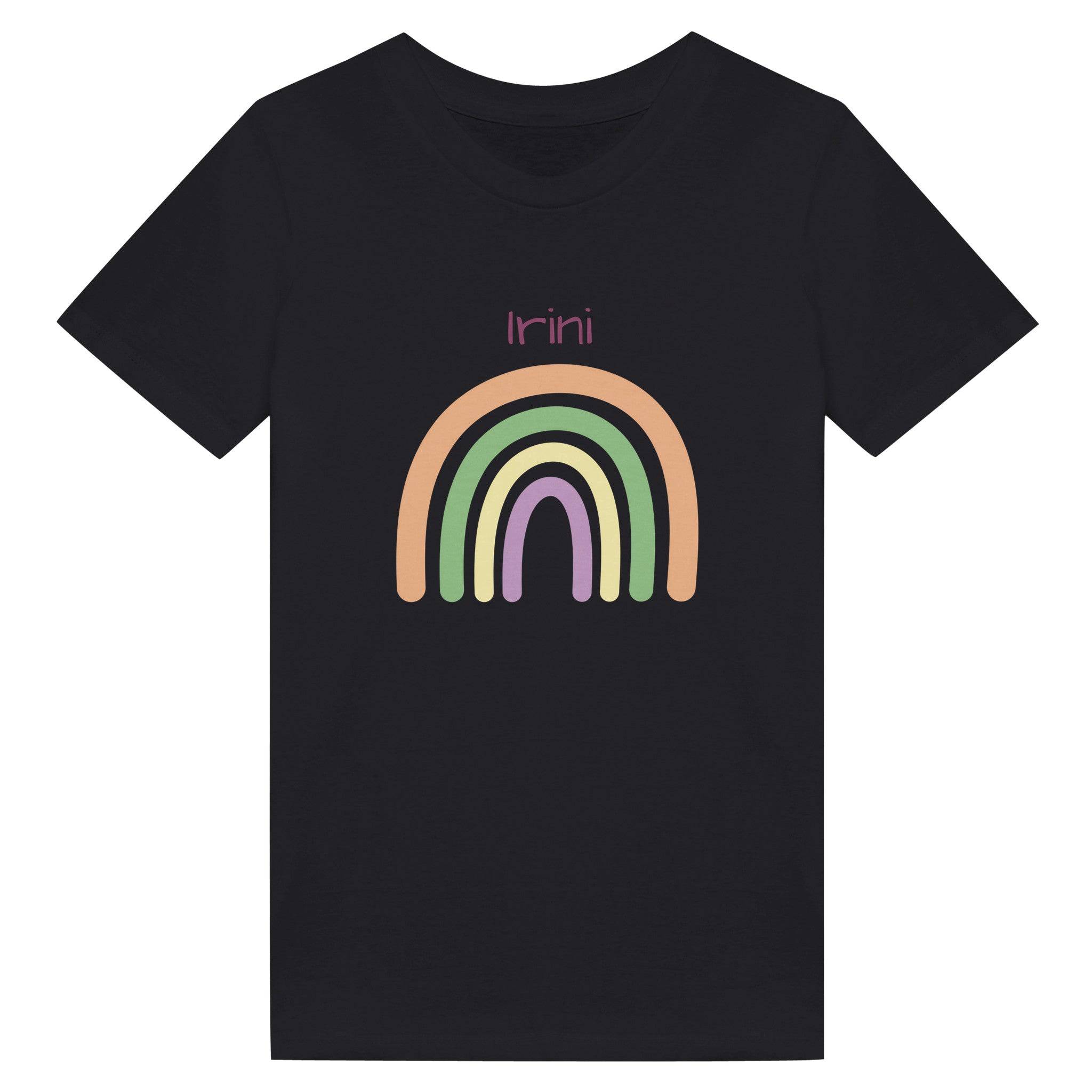Organic Kids Crewneck T-shirt/Irini-Rainbow